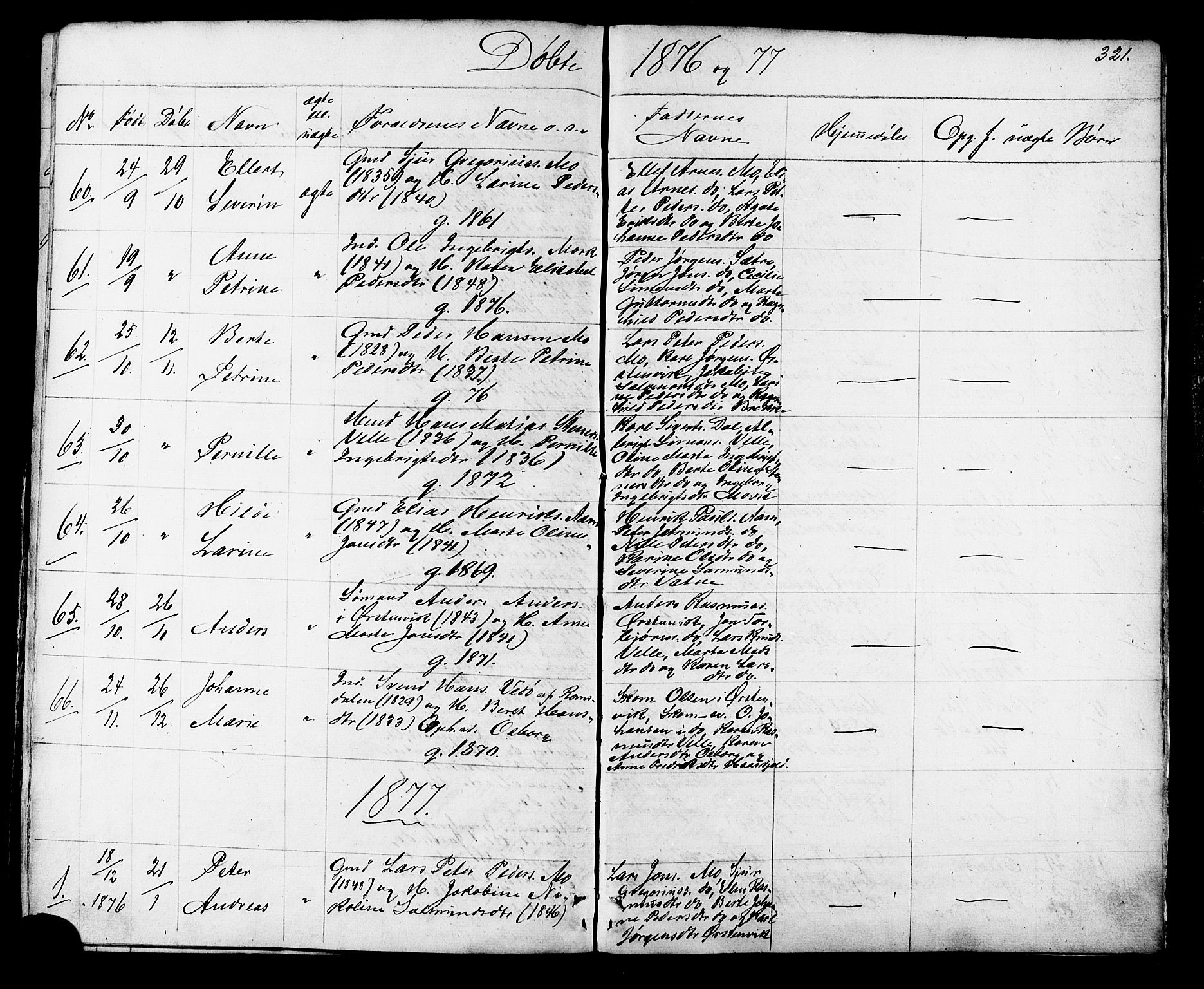 Ministerialprotokoller, klokkerbøker og fødselsregistre - Møre og Romsdal, AV/SAT-A-1454/513/L0175: Parish register (official) no. 513A02, 1856-1877, p. 321