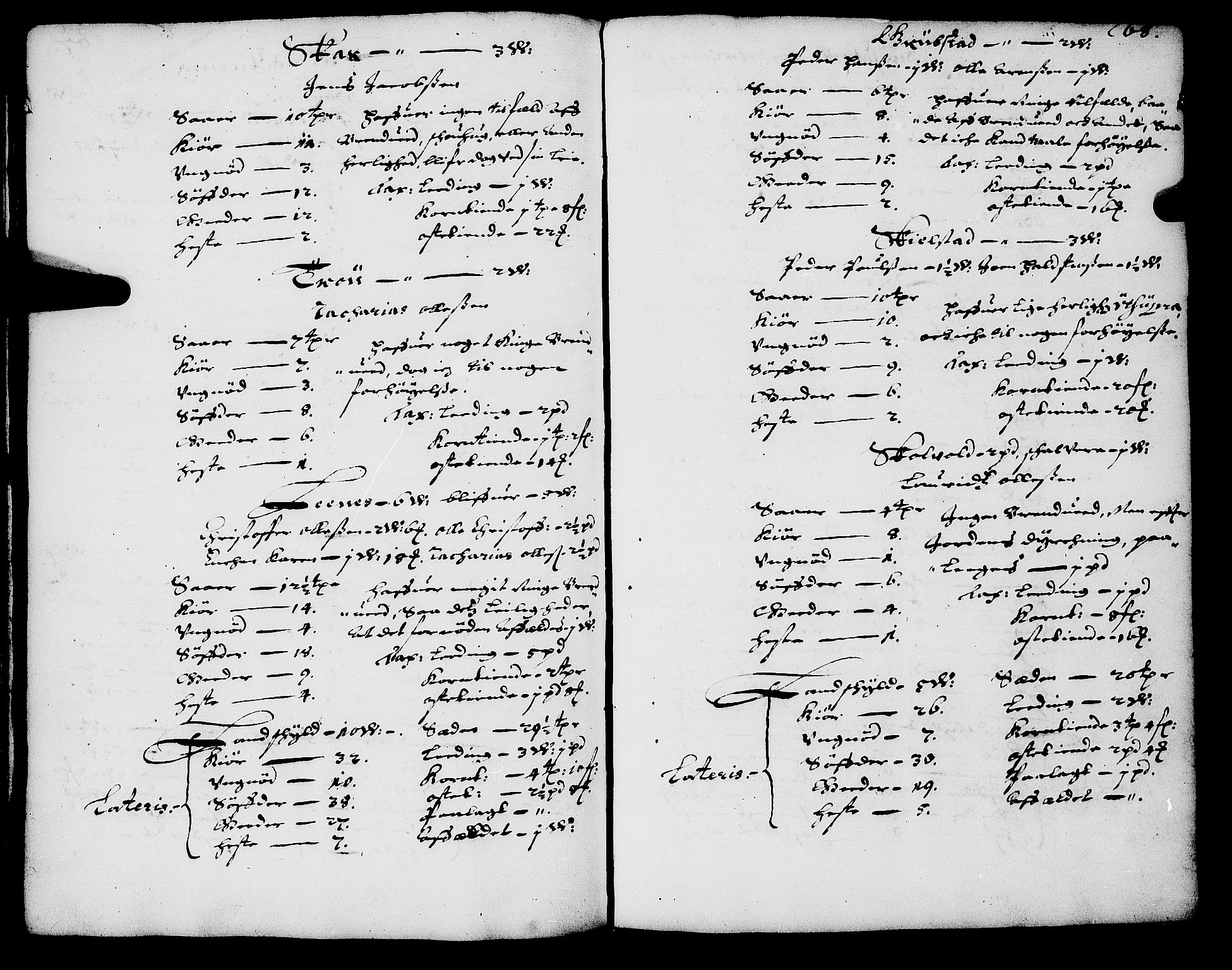 Rentekammeret inntil 1814, Realistisk ordnet avdeling, AV/RA-EA-4070/N/Nb/Nba/L0058: Salten fogderi, 1666-1667, p. 67b-68a