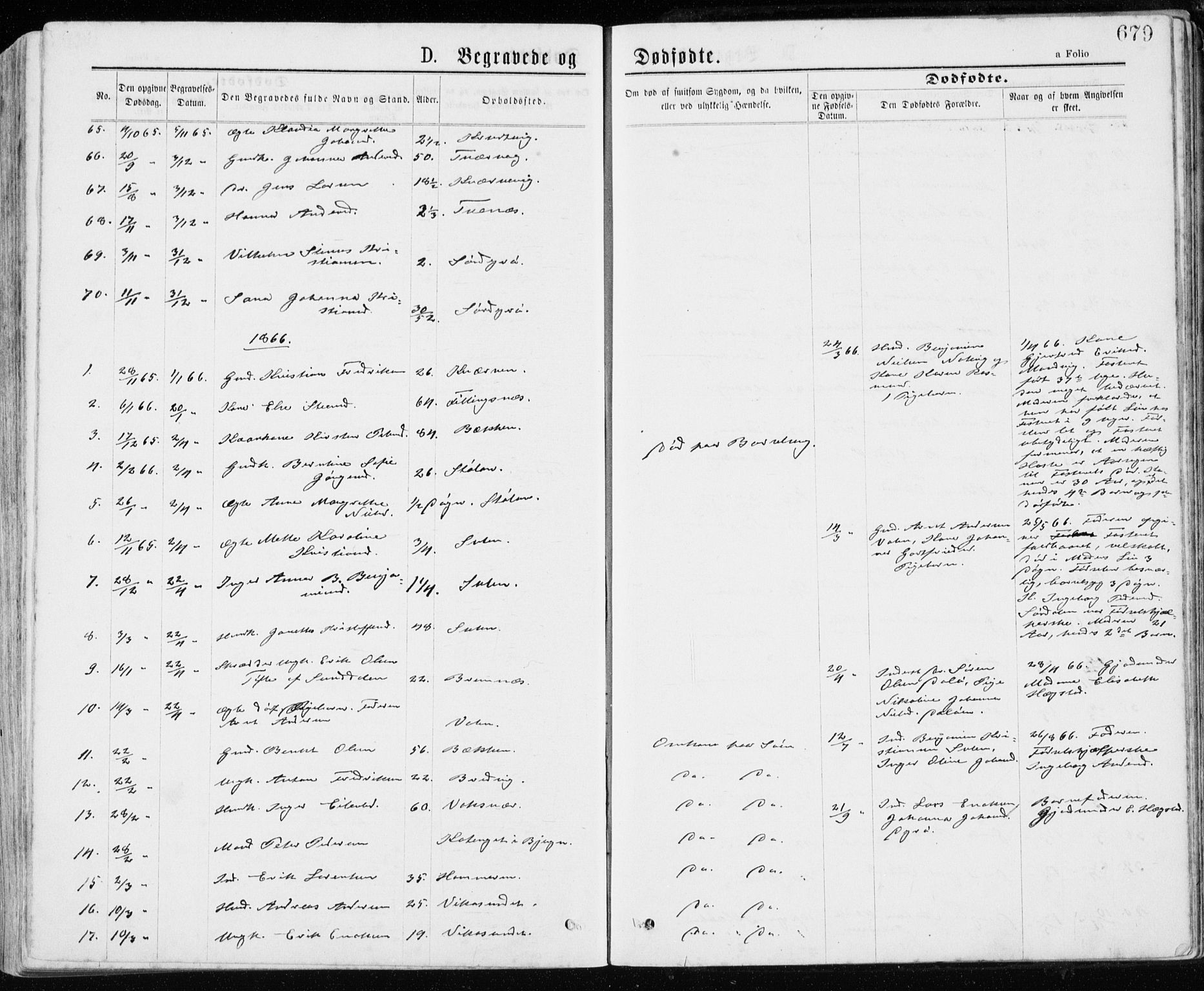 Ministerialprotokoller, klokkerbøker og fødselsregistre - Sør-Trøndelag, SAT/A-1456/640/L0576: Parish register (official) no. 640A01, 1846-1876, p. 679