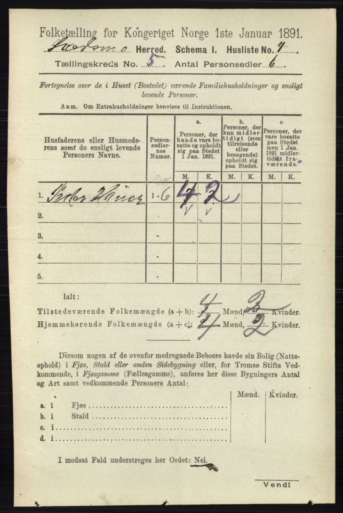 RA, 1891 census for 0231 Skedsmo, 1891, p. 2249