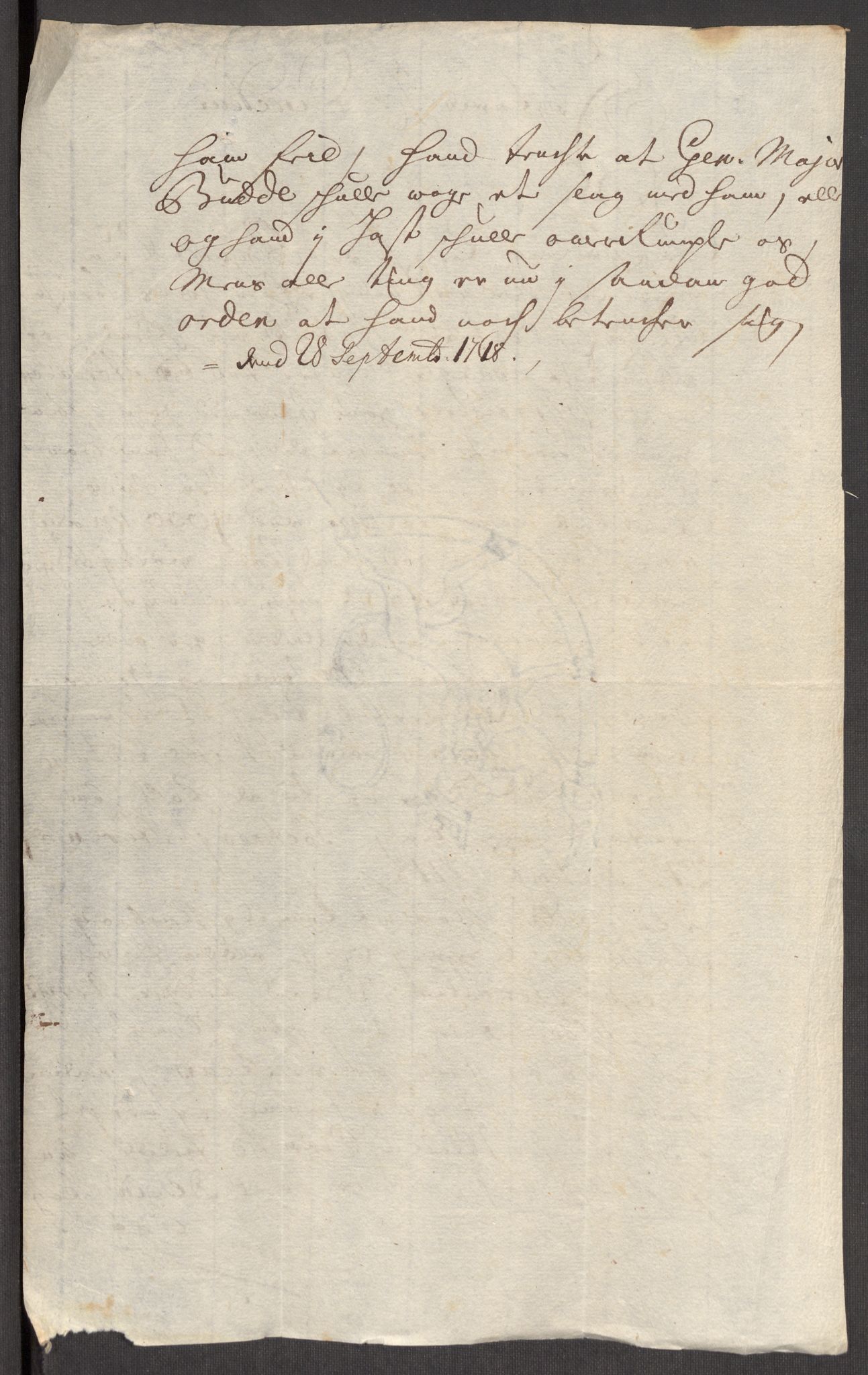 Kommanderende general (KG I) med Det norske krigsdirektorium, AV/RA-EA-5419/E/Eb/L0012: Kunnskap om fienden, kronologisk ordnet, 1718-1719, p. 335