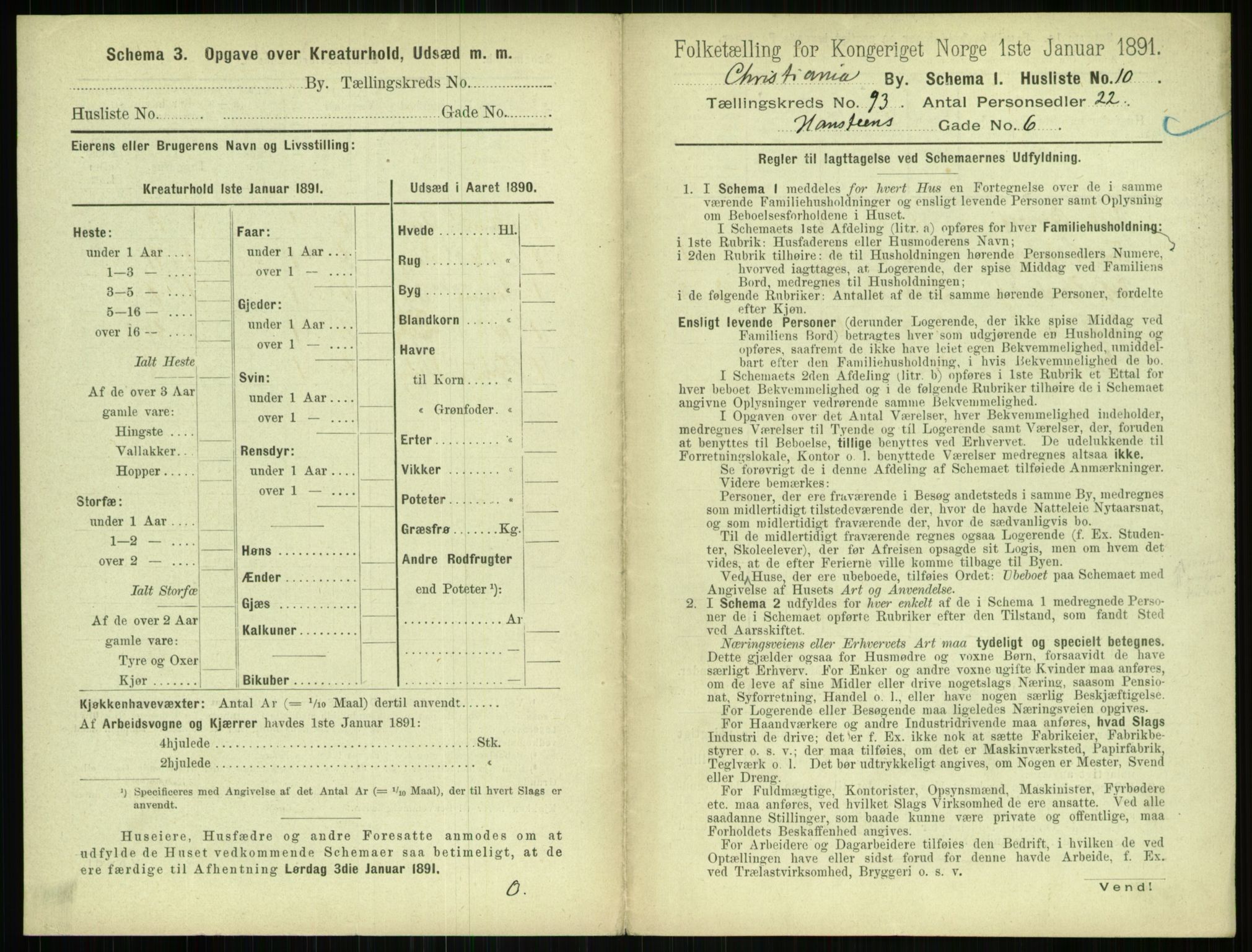 RA, 1891 census for 0301 Kristiania, 1891, p. 45448