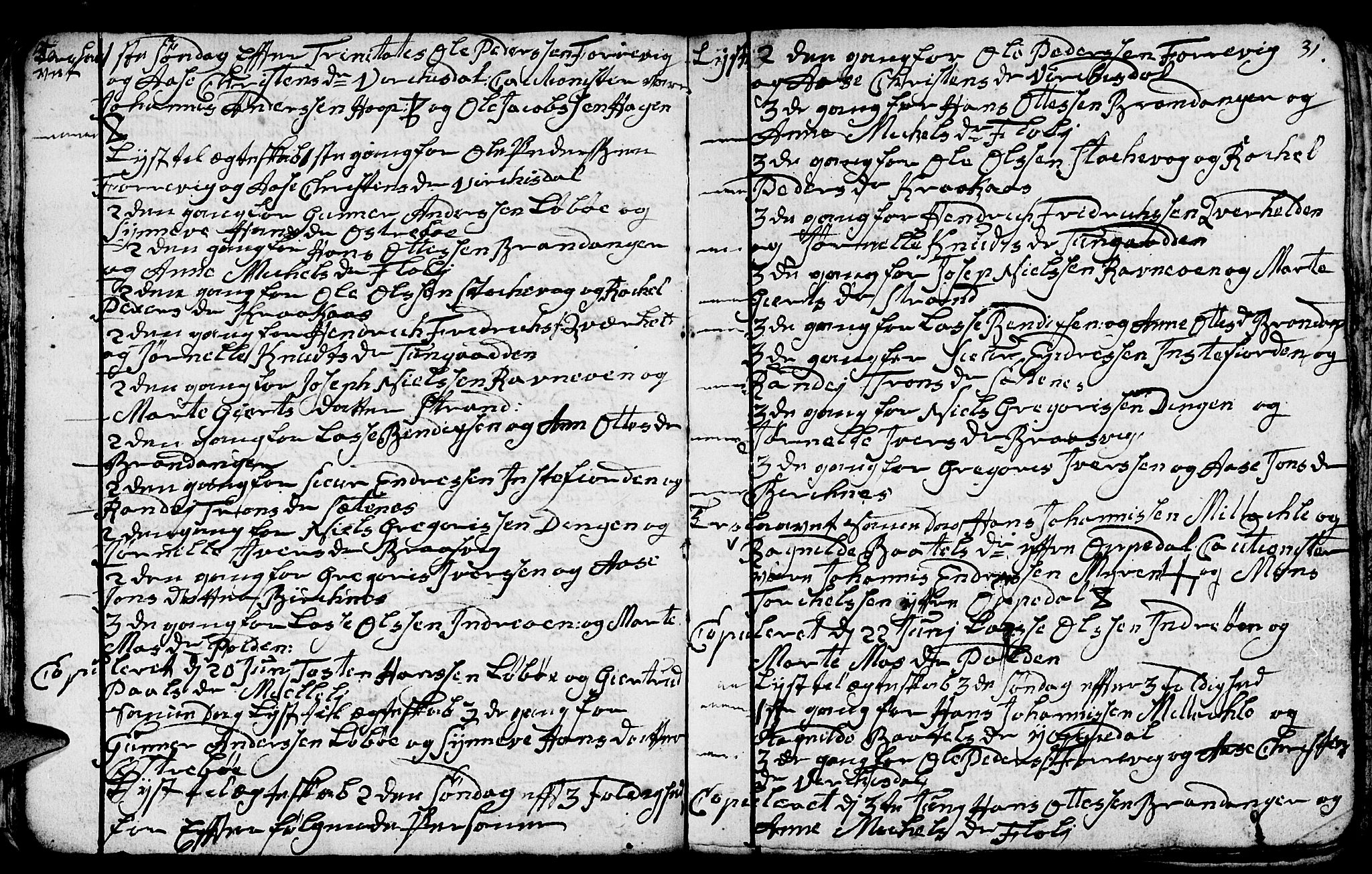 Gulen sokneprestembete, AV/SAB-A-80201/H/Hab: Parish register (copy) no. A 1, 1786-1791, p. 58