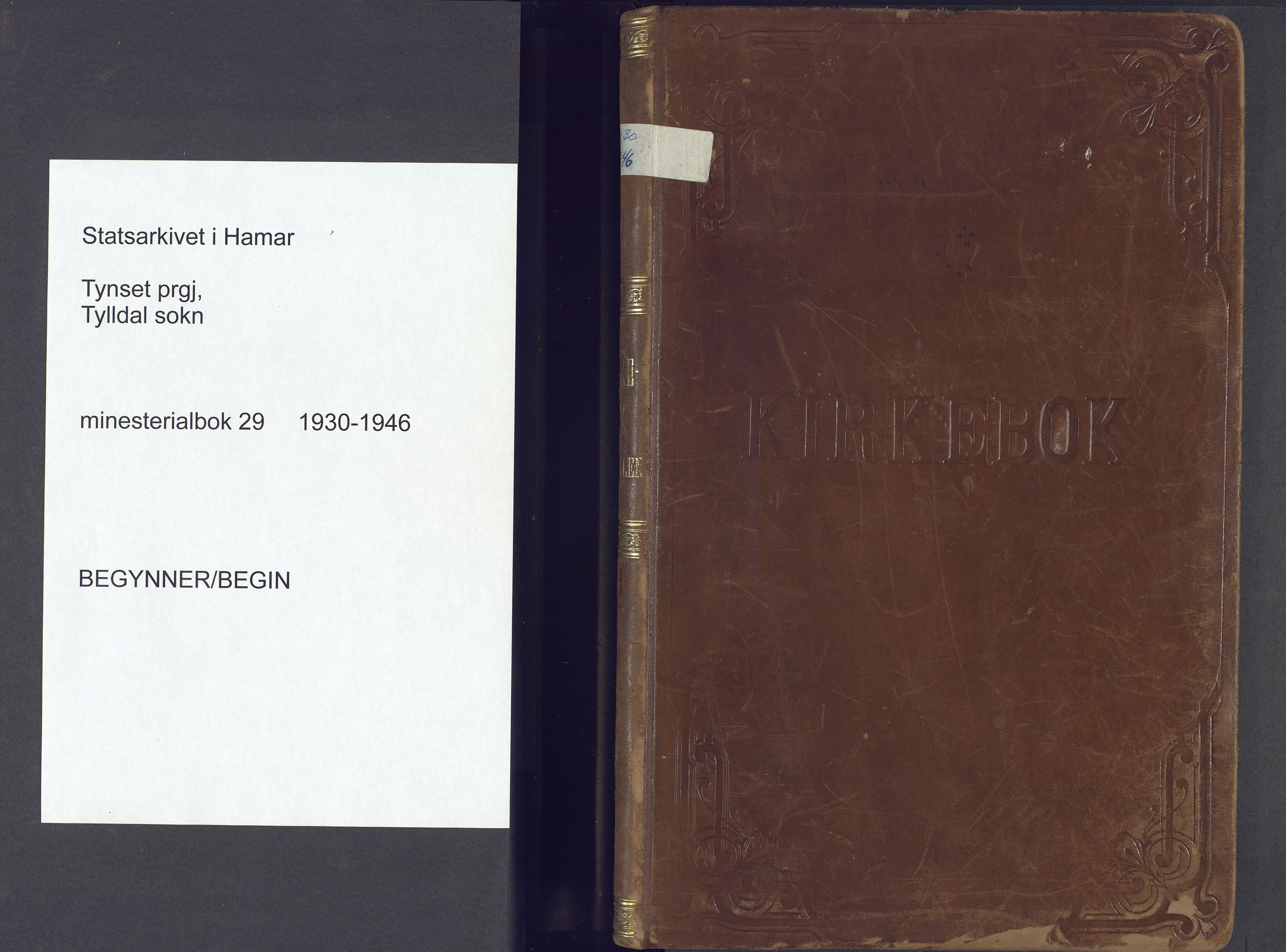 Tynset prestekontor, AV/SAH-PREST-058/H/Ha/Haa/L0029: Parish register (official) no. 29, 1930-1946