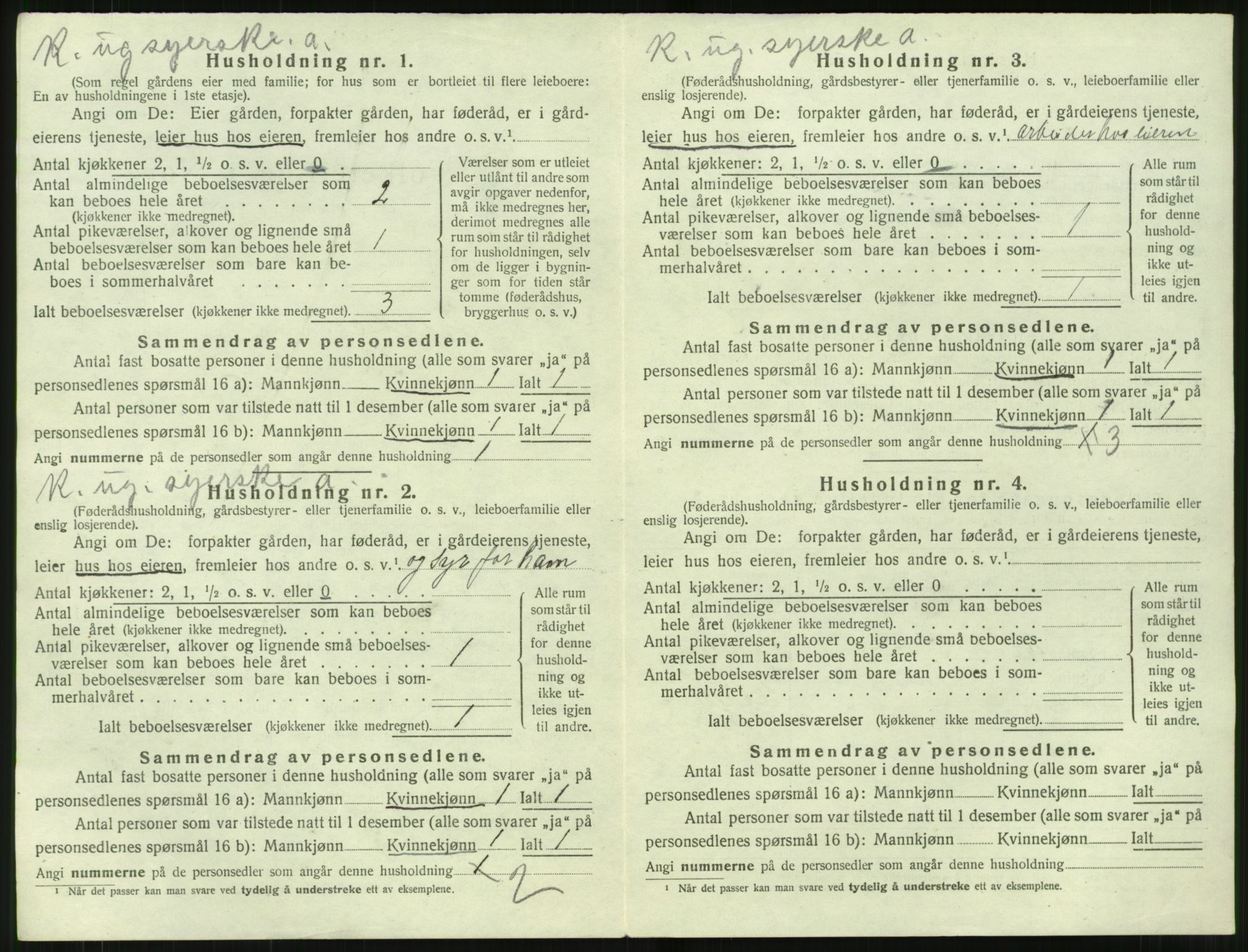 SAT, 1920 census for Sylte, 1920, p. 578