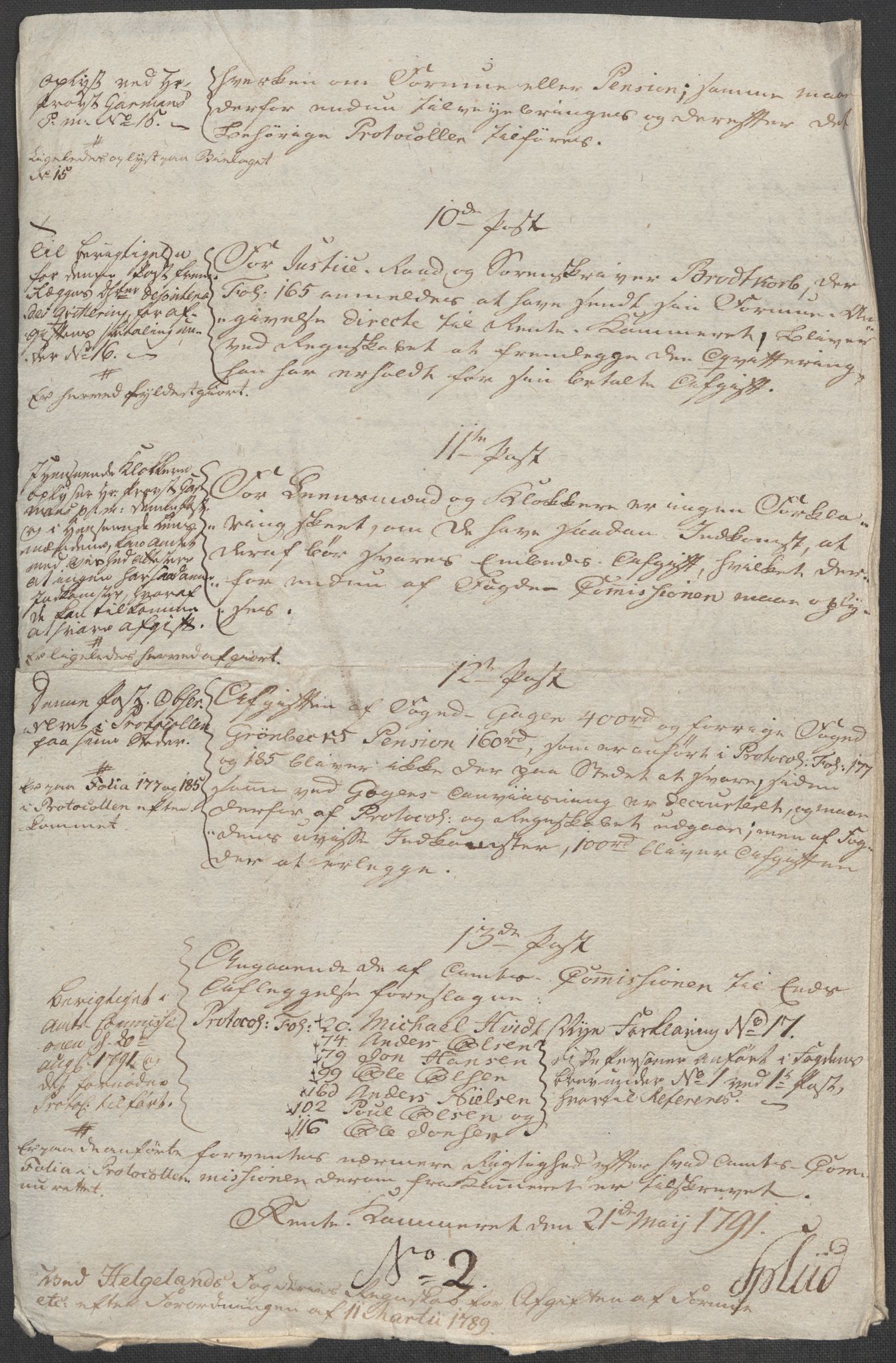 Rentekammeret inntil 1814, Reviderte regnskaper, Mindre regnskaper, AV/RA-EA-4068/Rf/Rfe/L0014: Helgeland fogderi, 1789, p. 16