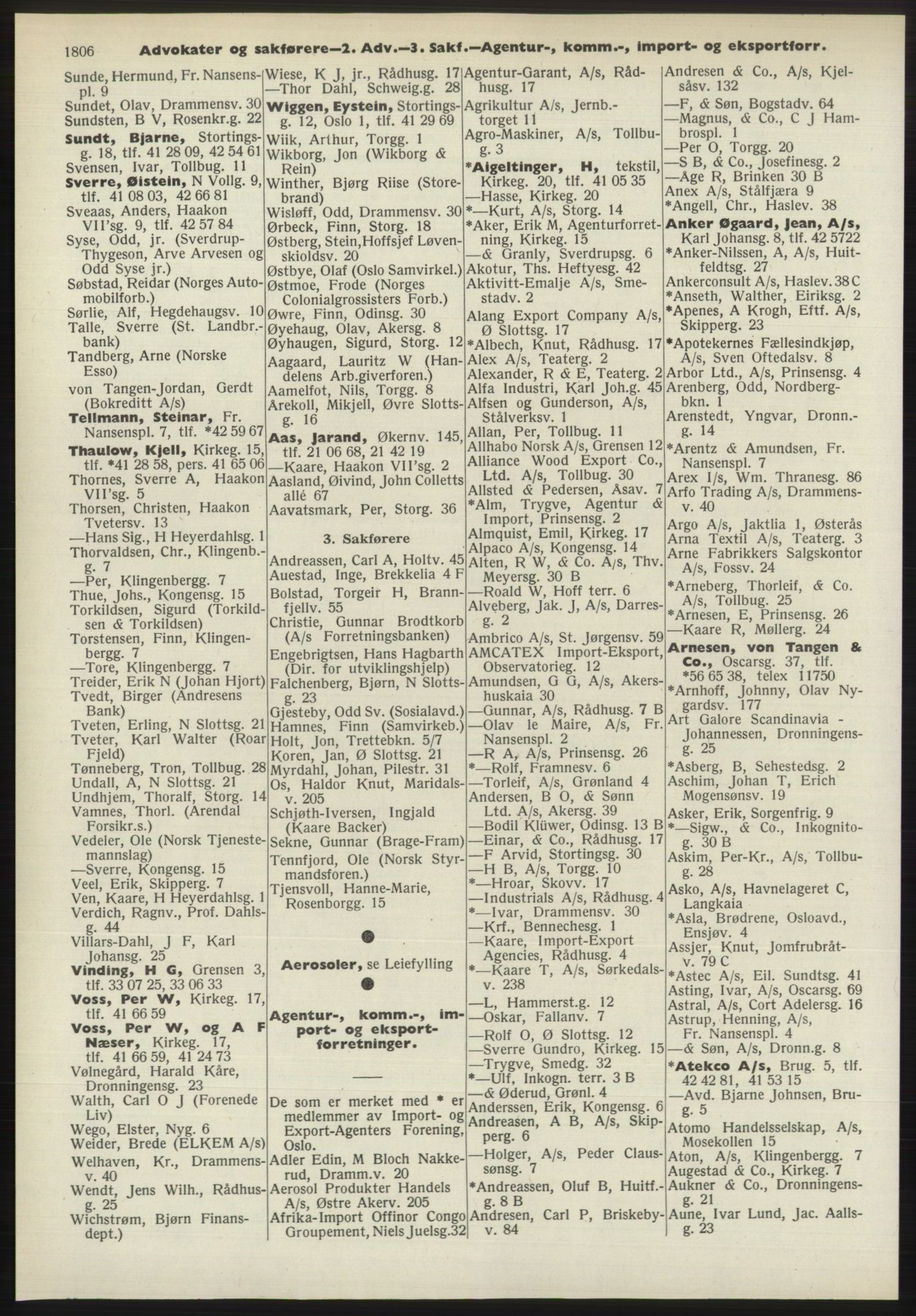 Kristiania/Oslo adressebok, PUBL/-, 1970-1971, p. 1806