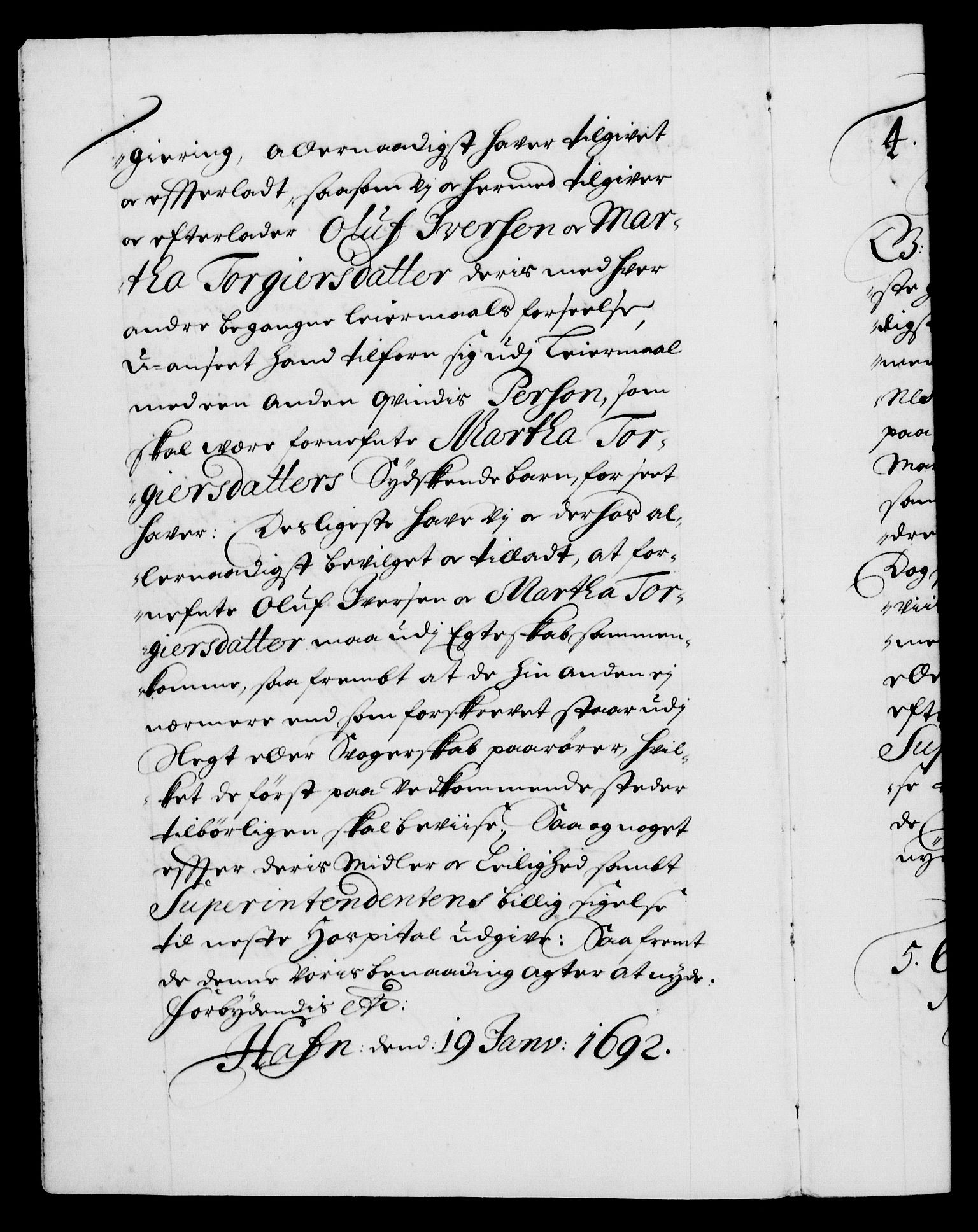 Danske Kanselli 1572-1799, AV/RA-EA-3023/F/Fc/Fca/Fcaa/L0016: Norske registre (mikrofilm), 1692-1697, p. 2b