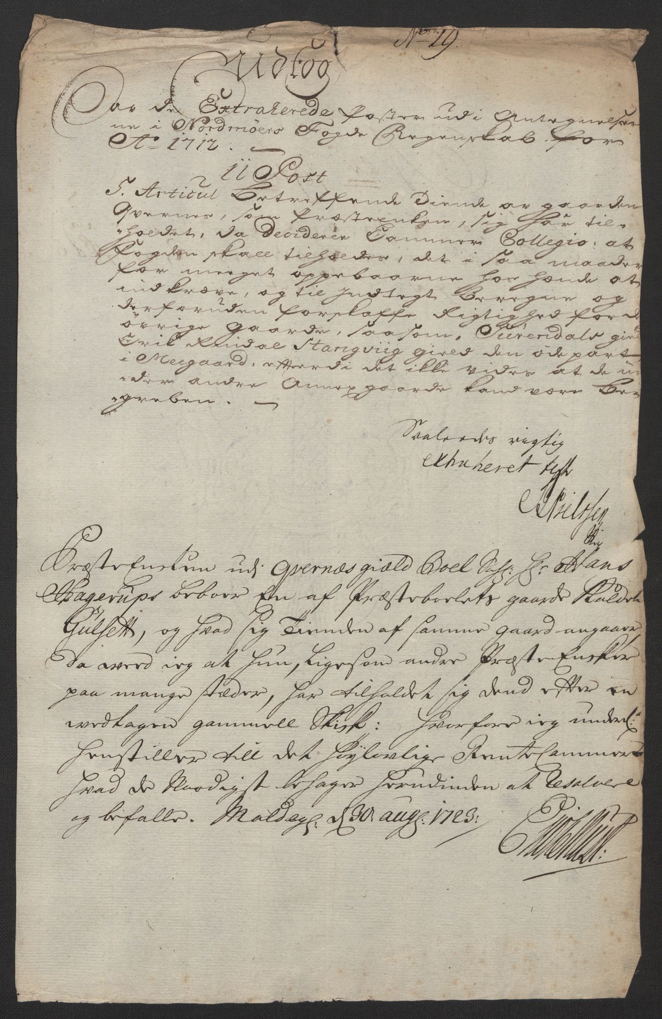 Rentekammeret inntil 1814, Reviderte regnskaper, Fogderegnskap, AV/RA-EA-4092/R56/L3753: Fogderegnskap Nordmøre, 1720, p. 706