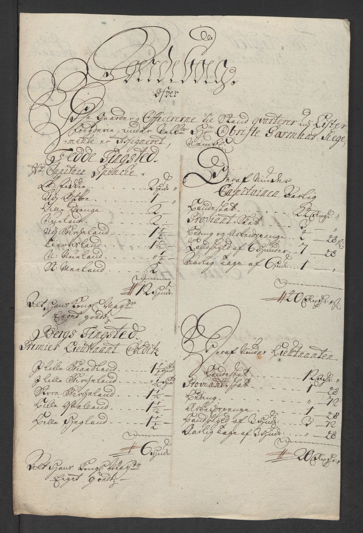 Rentekammeret inntil 1814, Reviderte regnskaper, Fogderegnskap, RA/EA-4092/R43/L2560: Fogderegnskap Lista og Mandal, 1716, p. 178