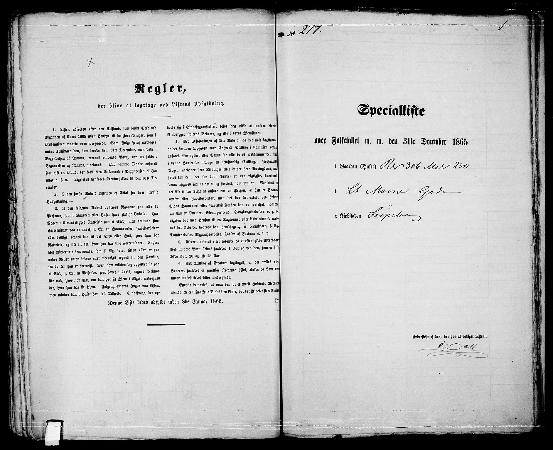 RA, 1865 census for Sarpsborg, 1865, p. 561