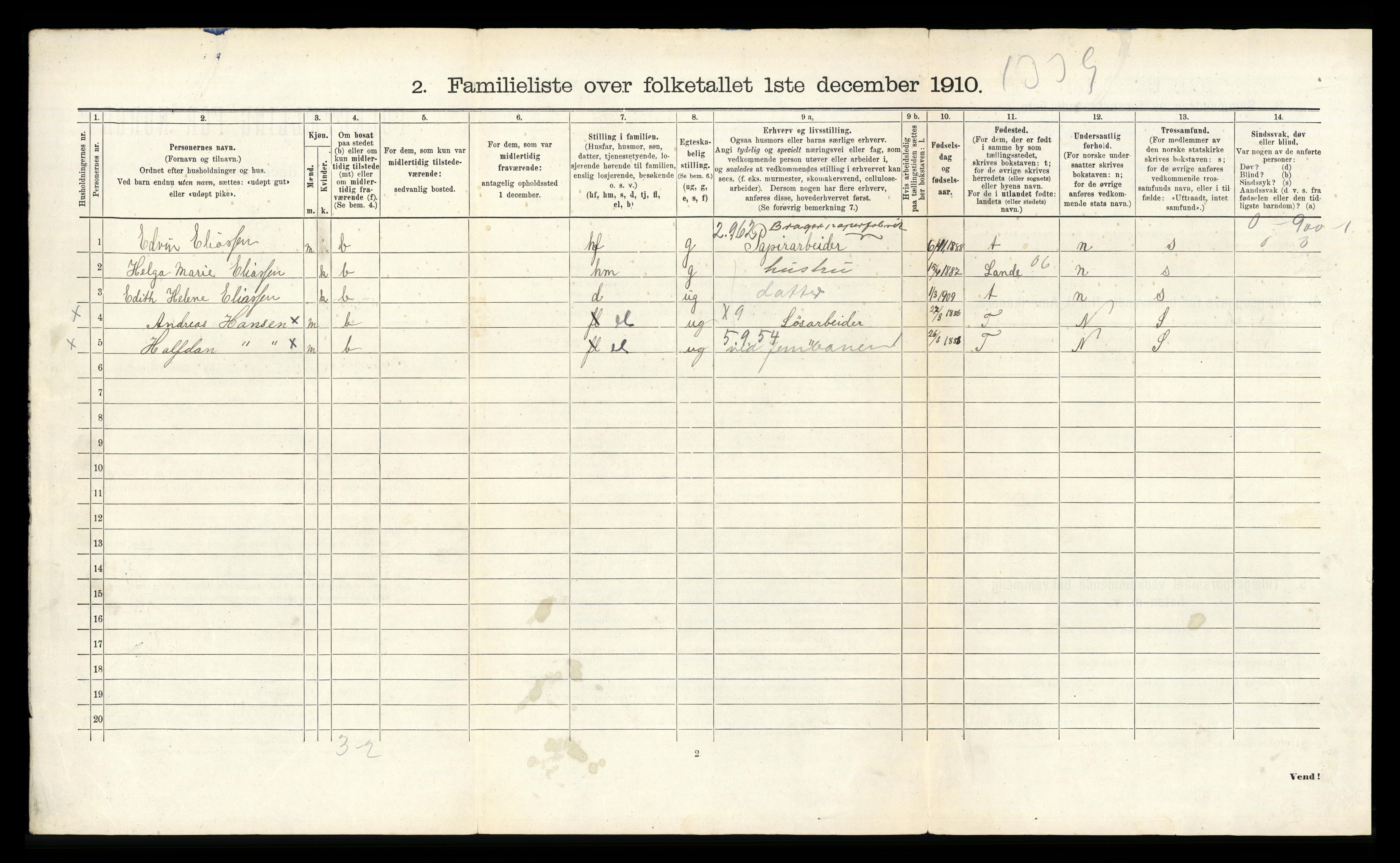 RA, 1910 census for Drammen, 1910, p. 12777