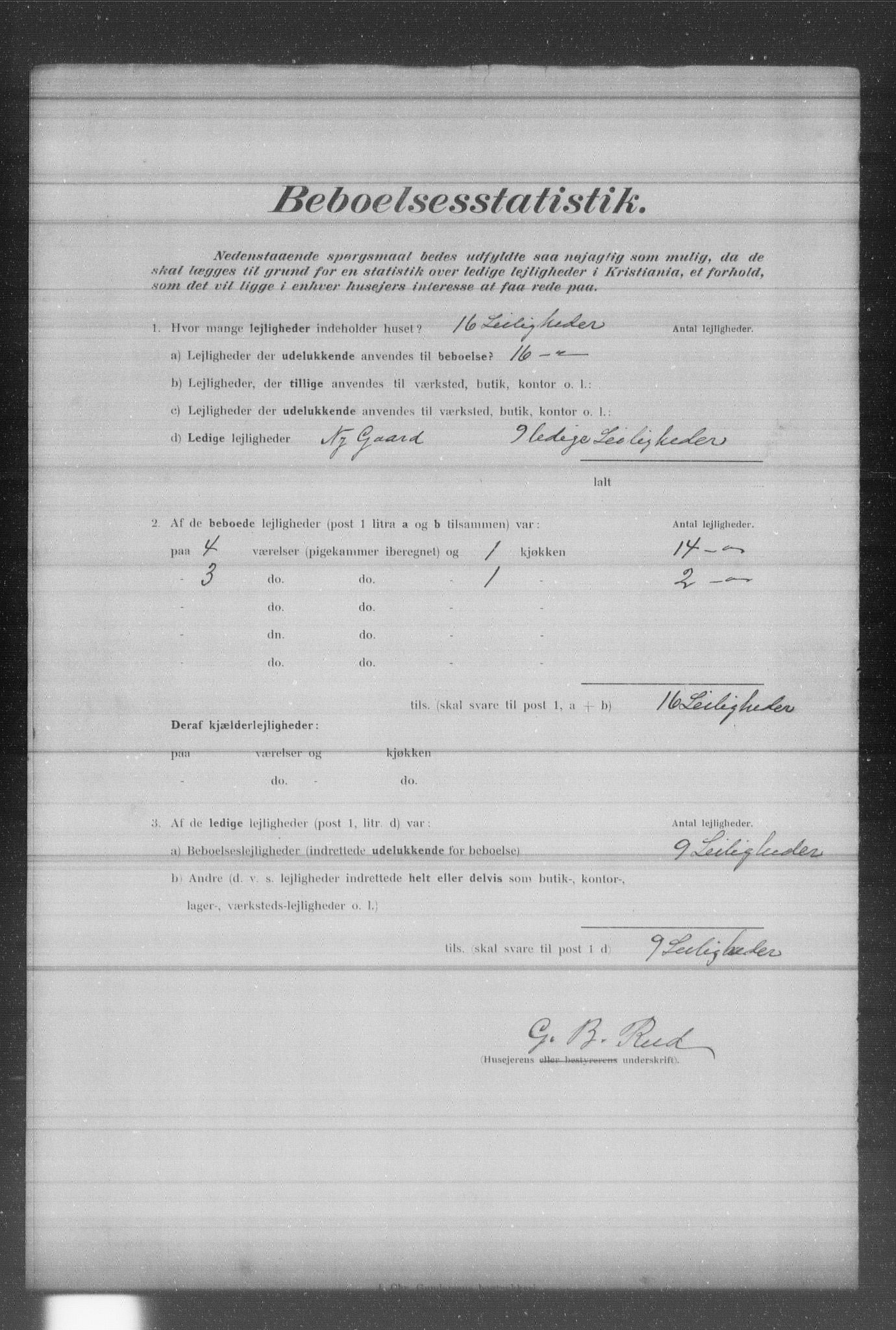 OBA, Municipal Census 1902 for Kristiania, 1902, p. 600