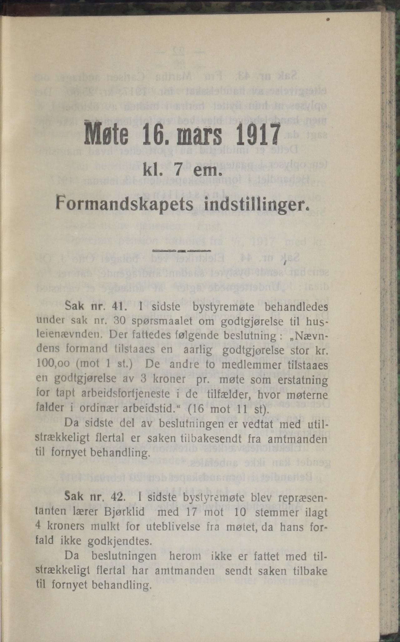 Narvik kommune. Formannskap , AIN/K-18050.150/A/Ab/L0007: Møtebok, 1917