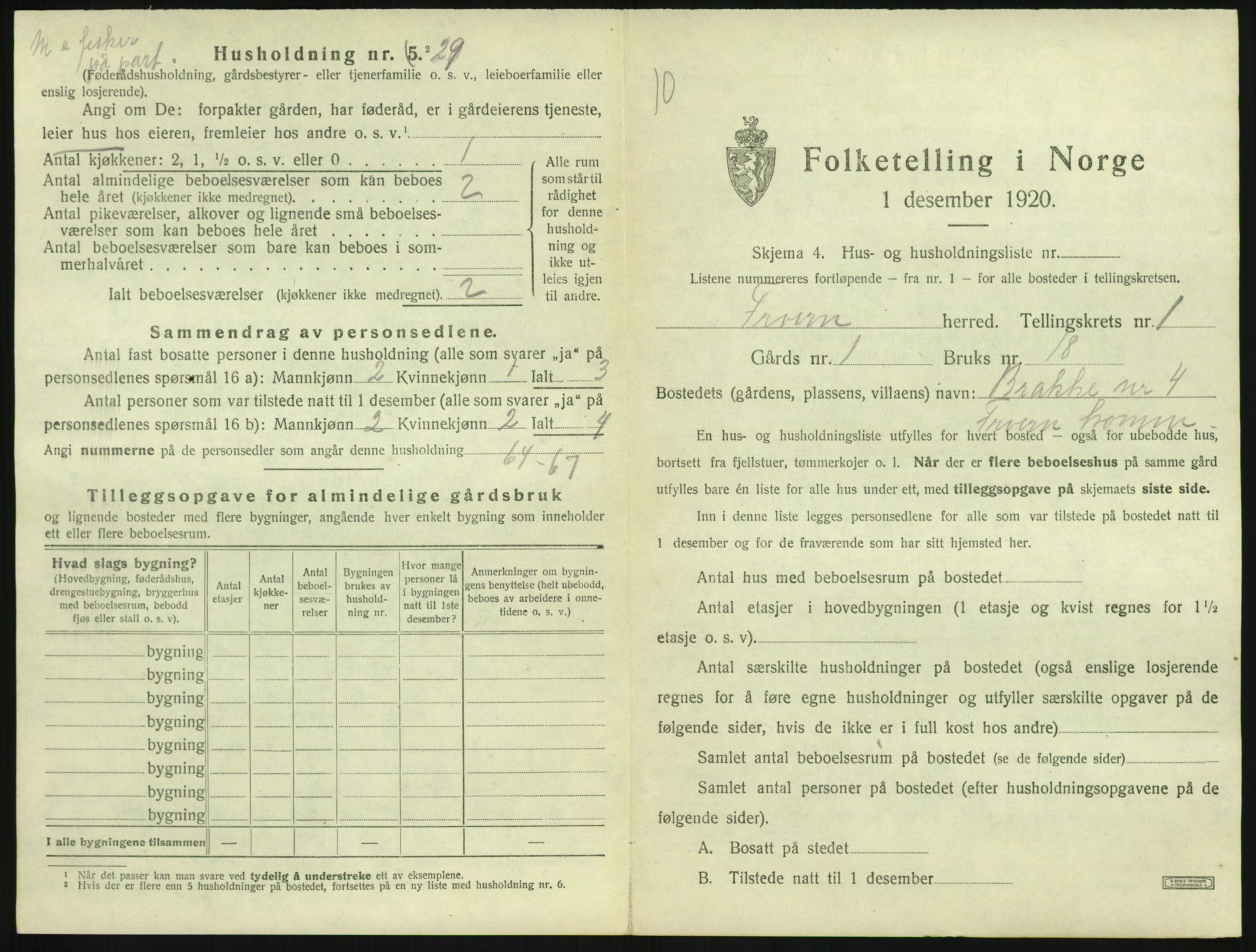 SAKO, 1920 census for Fredriksvern, 1920, p. 35