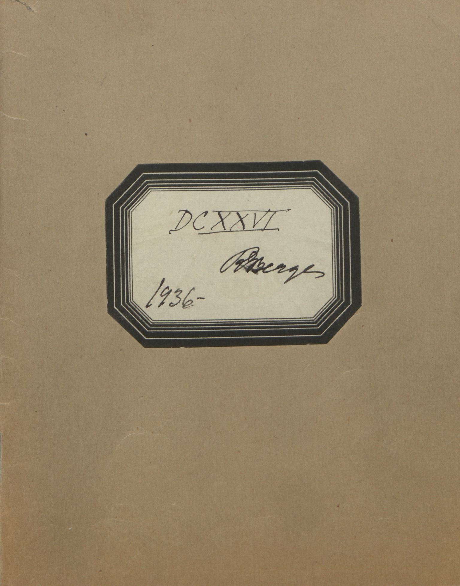 Rikard Berge, TEMU/TGM-A-1003/F/L0018/0027: 600-656 / 626 Ymse innhald, 1936-1945