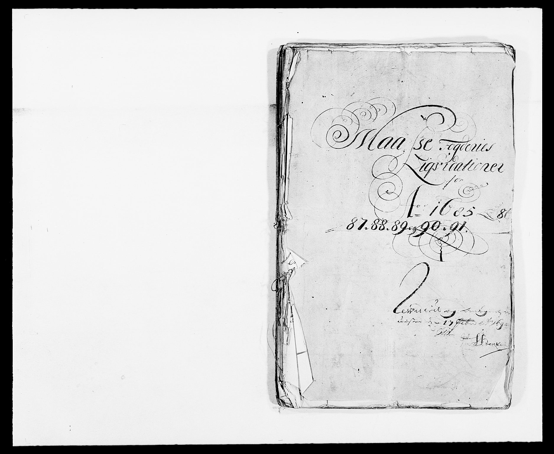 Rentekammeret inntil 1814, Reviderte regnskaper, Fogderegnskap, RA/EA-4092/R02/L0107: Fogderegnskap Moss og Verne kloster, 1685-1691, p. 2