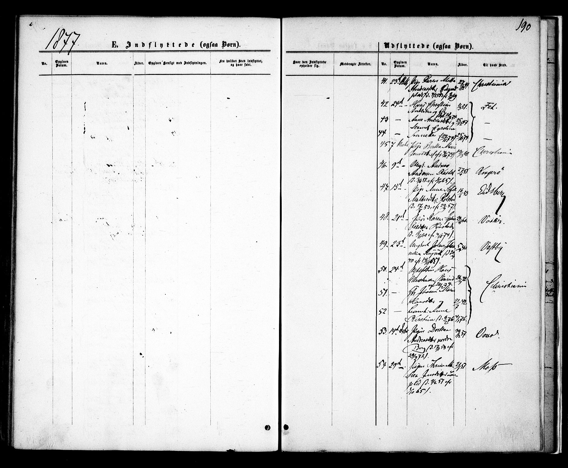 Skiptvet prestekontor Kirkebøker, AV/SAO-A-20009/F/Fa/L0008: Parish register (official) no. 8, 1867-1877, p. 190