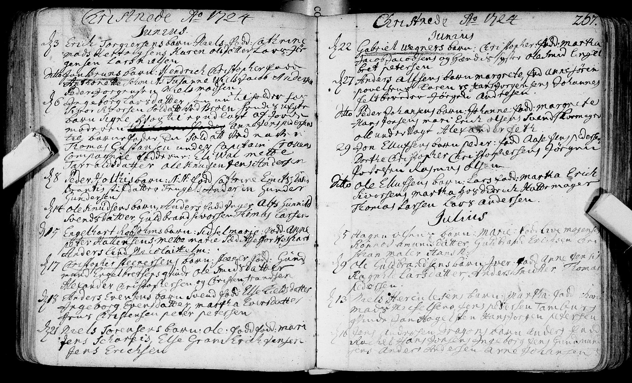 Bragernes kirkebøker, SAKO/A-6/F/Fa/L0003: Parish register (official) no. I 3, 1706-1734, p. 267