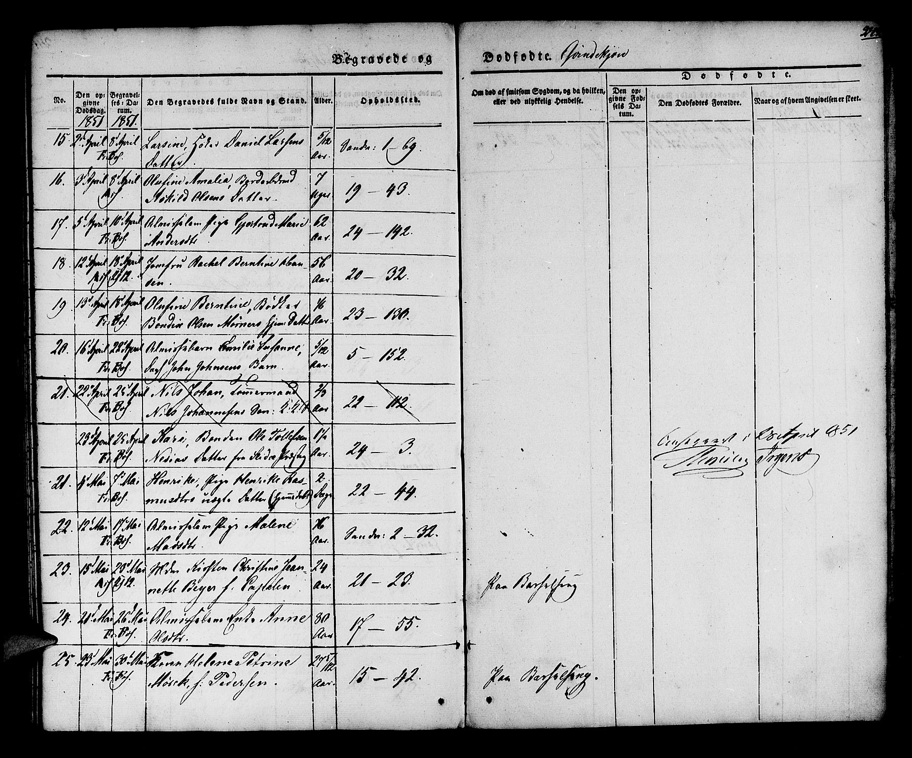 Korskirken sokneprestembete, AV/SAB-A-76101/H/Hab: Parish register (copy) no. E 1, 1837-1851, p. 242