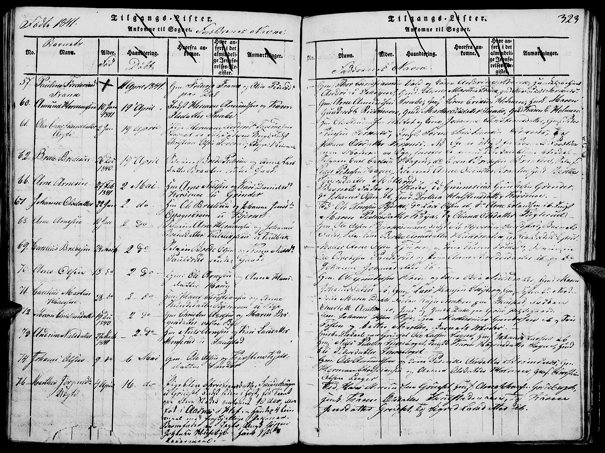 Grue prestekontor, AV/SAH-PREST-036/H/Ha/Hab/L0002: Parish register (copy) no. 2, 1815-1841, p. 323