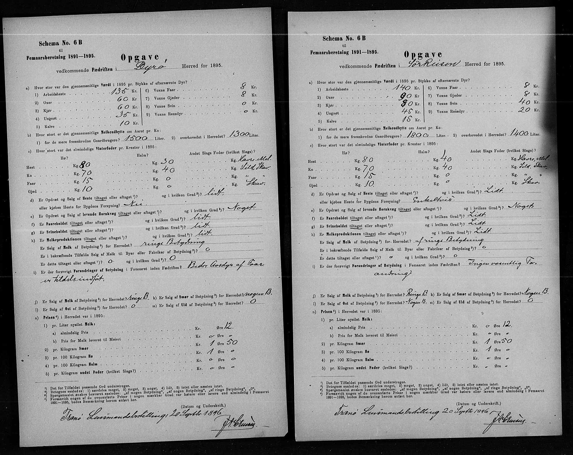 Statistisk sentralbyrå, Næringsøkonomiske emner, Generelt - Amtmennenes femårsberetninger, AV/RA-S-2233/F/Fa/L0080: --, 1895, p. 244