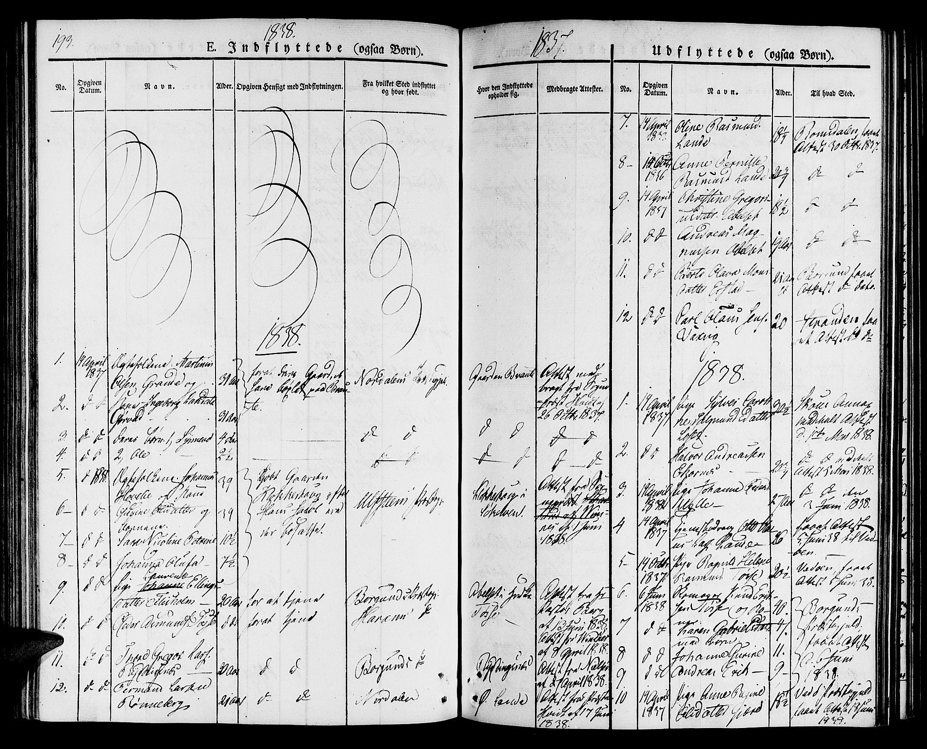 Ministerialprotokoller, klokkerbøker og fødselsregistre - Møre og Romsdal, AV/SAT-A-1454/522/L0311: Parish register (official) no. 522A06, 1832-1842, p. 193