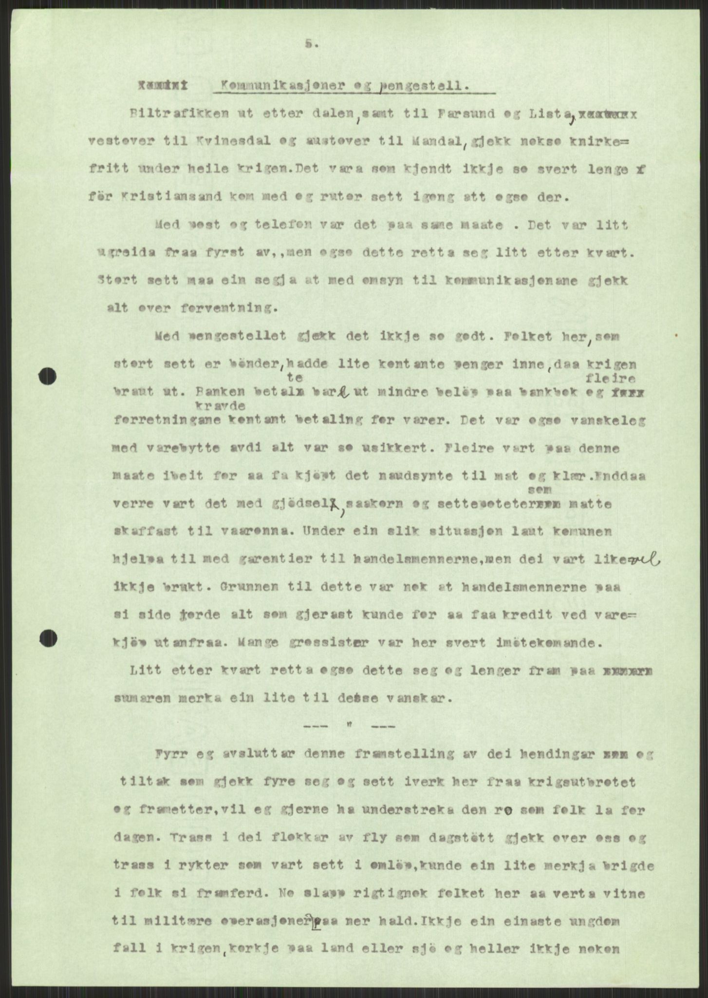 Forsvaret, Forsvarets krigshistoriske avdeling, AV/RA-RAFA-2017/Y/Ya/L0014: II-C-11-31 - Fylkesmenn.  Rapporter om krigsbegivenhetene 1940., 1940, p. 870