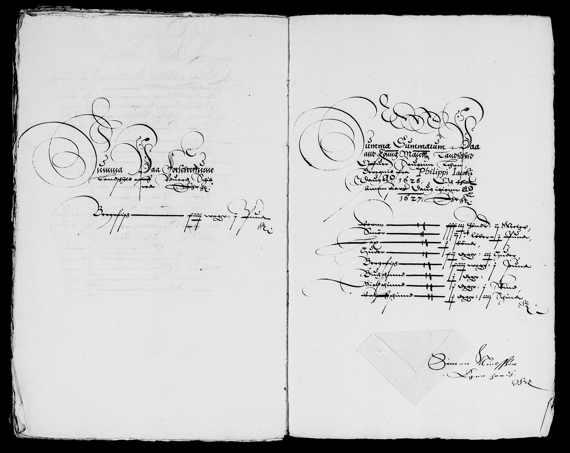 Rentekammeret inntil 1814, Reviderte regnskaper, Lensregnskaper, AV/RA-EA-5023/R/Rb/Rbt/L0041: Bergenhus len, 1626-1627