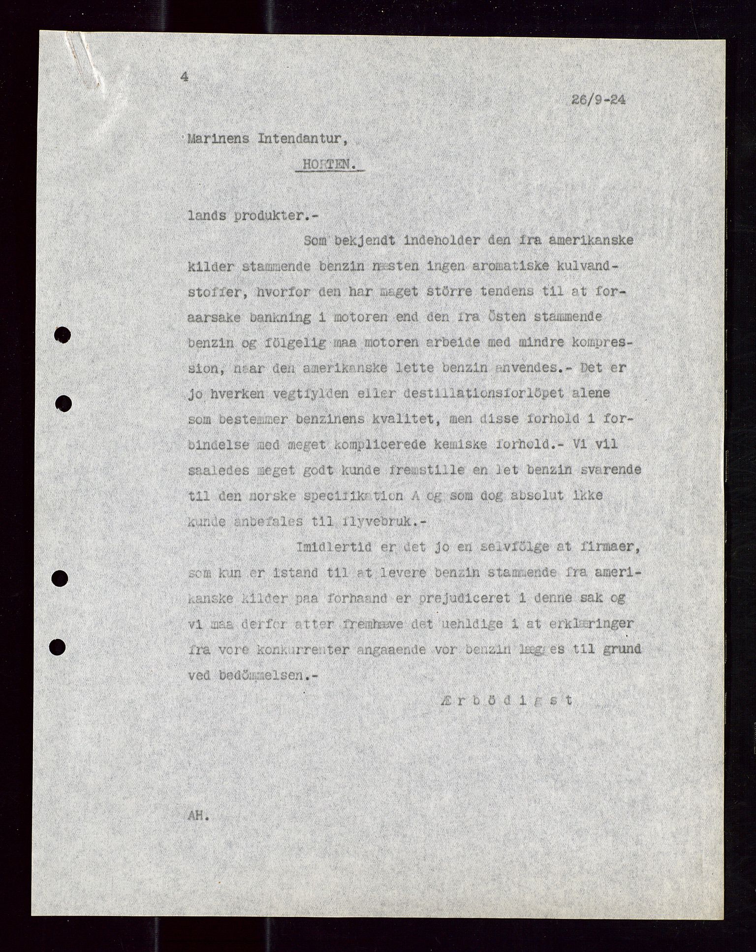 Pa 1521 - A/S Norske Shell, AV/SAST-A-101915/E/Ea/Eaa/L0012: Sjefskorrespondanse, 1924, p. 727