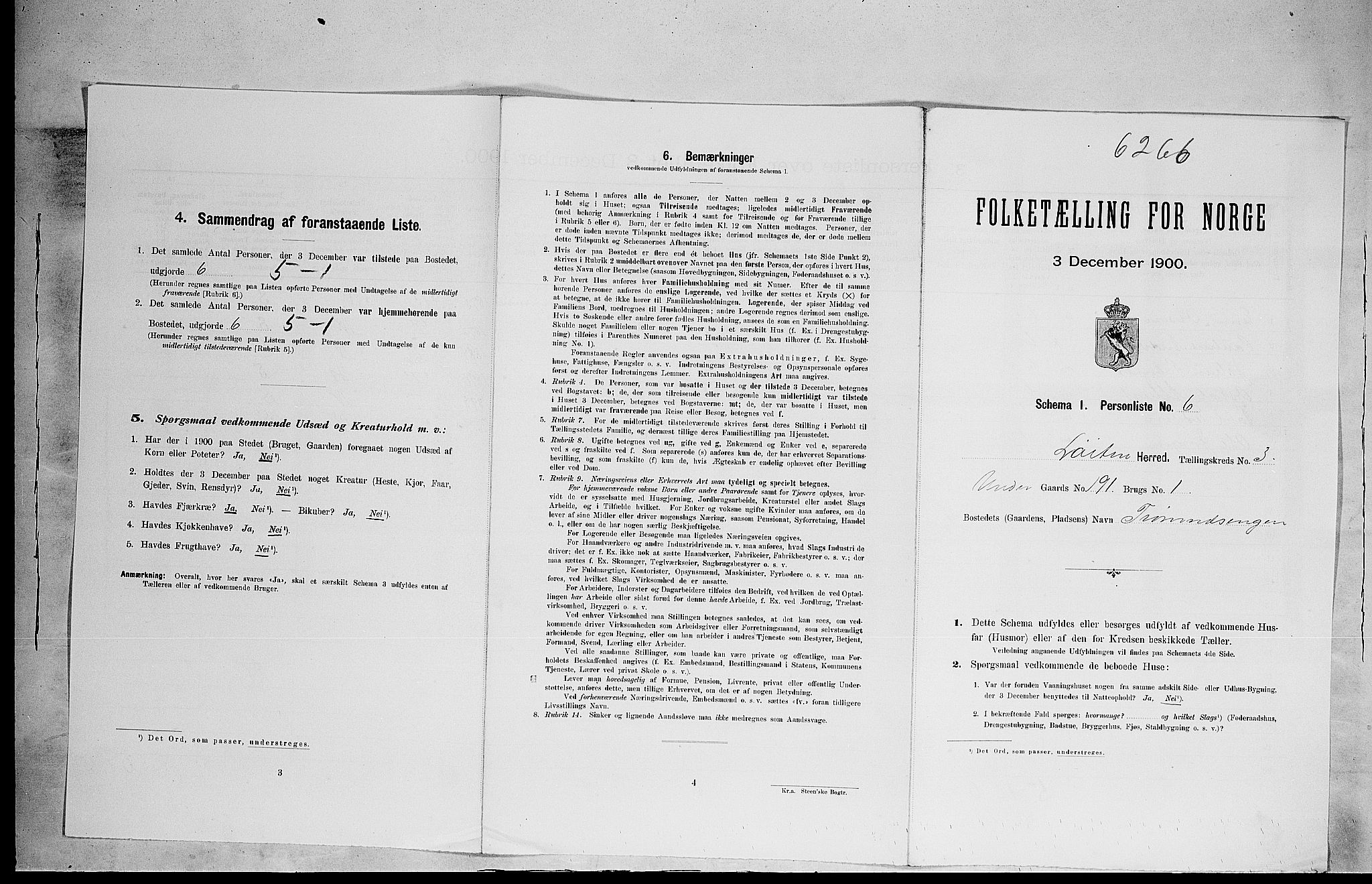 SAH, 1900 census for Løten, 1900, p. 799