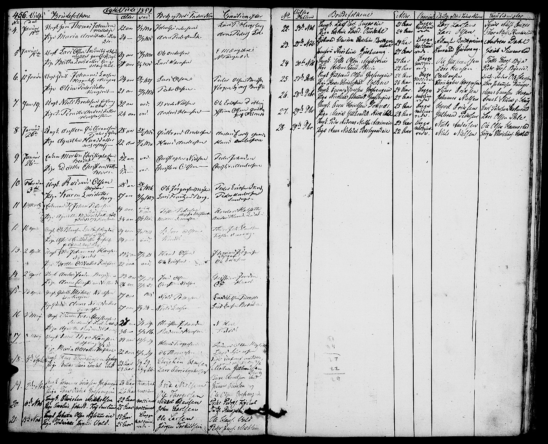 Nes prestekontor, Hedmark, SAH/PREST-020/K/Ka/L0003: Parish register (official) no. 3, 1827-1851, p. 456