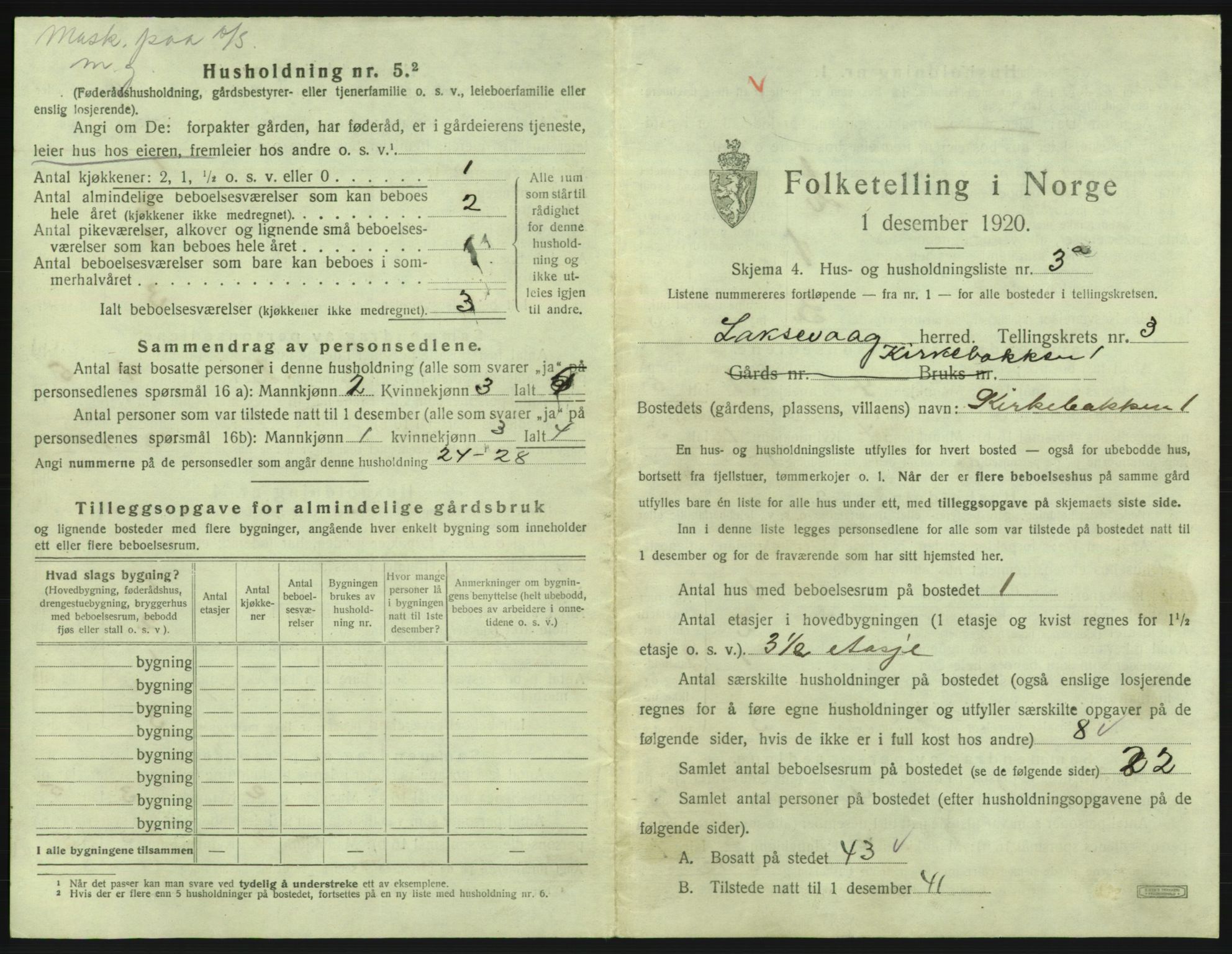 SAB, 1920 census for Laksevåg, 1920, p. 542