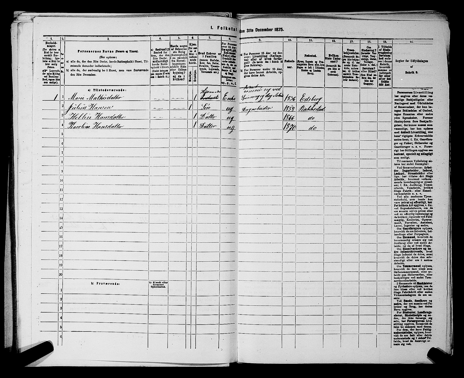 RA, 1875 census for 0128P Rakkestad, 1875, p. 516