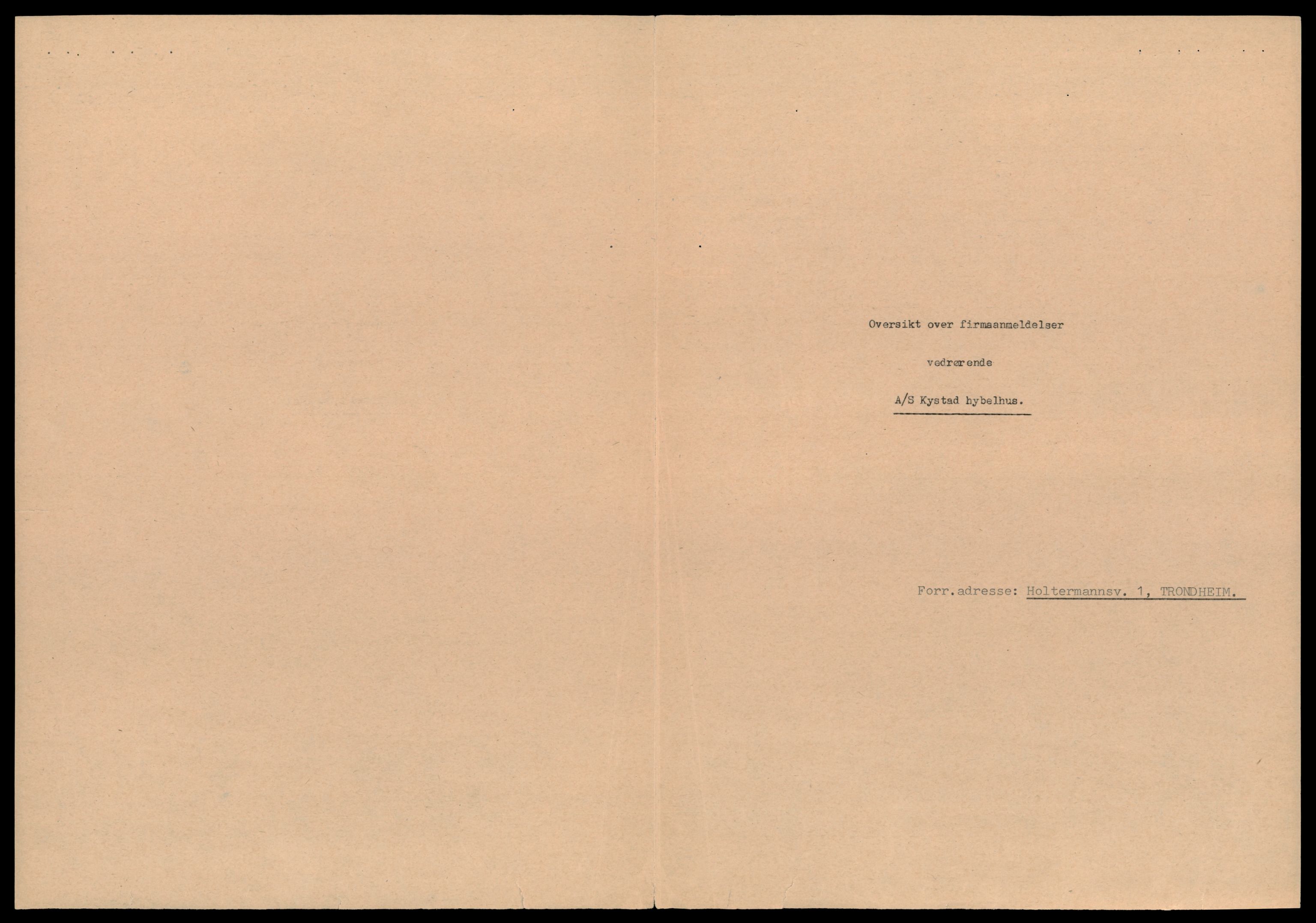 Trondheim byfogd, AV/SAT-A-0003/2/J/Jd/Jdd/L0030: Aksjeselskap, Ky-La, 1944-1990, p. 3