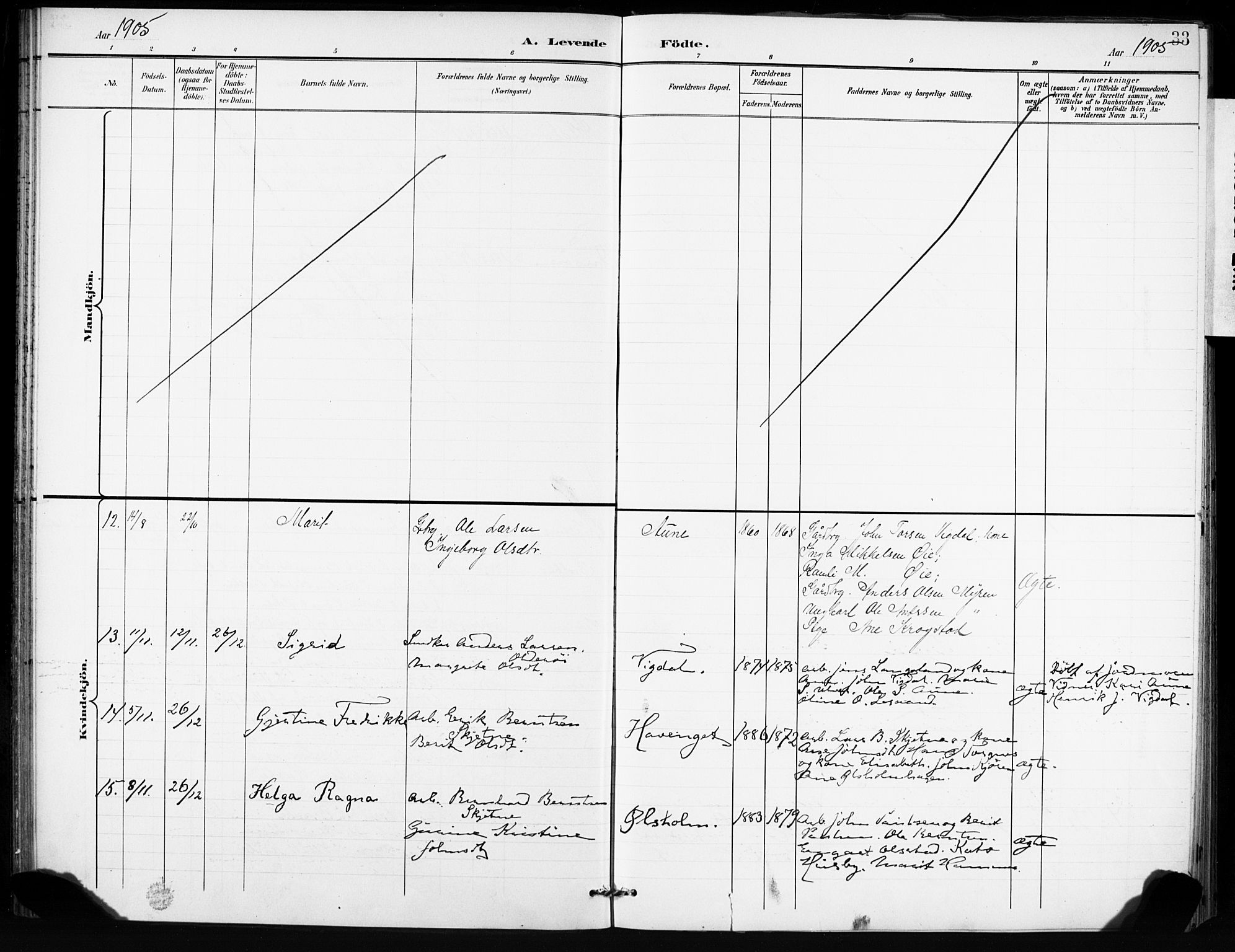 Ministerialprotokoller, klokkerbøker og fødselsregistre - Sør-Trøndelag, SAT/A-1456/666/L0787: Parish register (official) no. 666A05, 1895-1908, p. 33