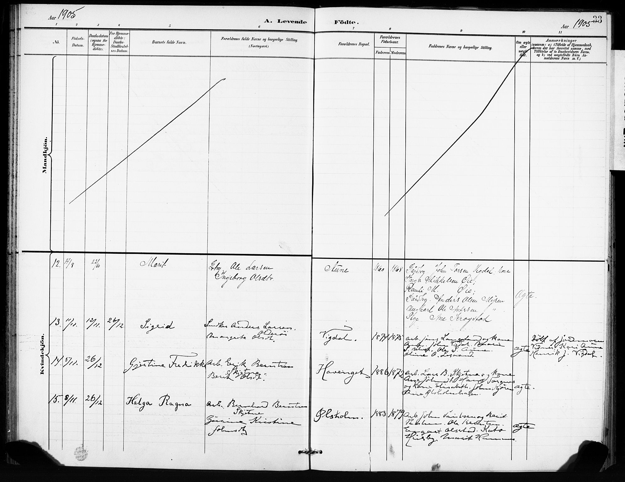 Ministerialprotokoller, klokkerbøker og fødselsregistre - Sør-Trøndelag, AV/SAT-A-1456/666/L0787: Parish register (official) no. 666A05, 1895-1908, p. 33