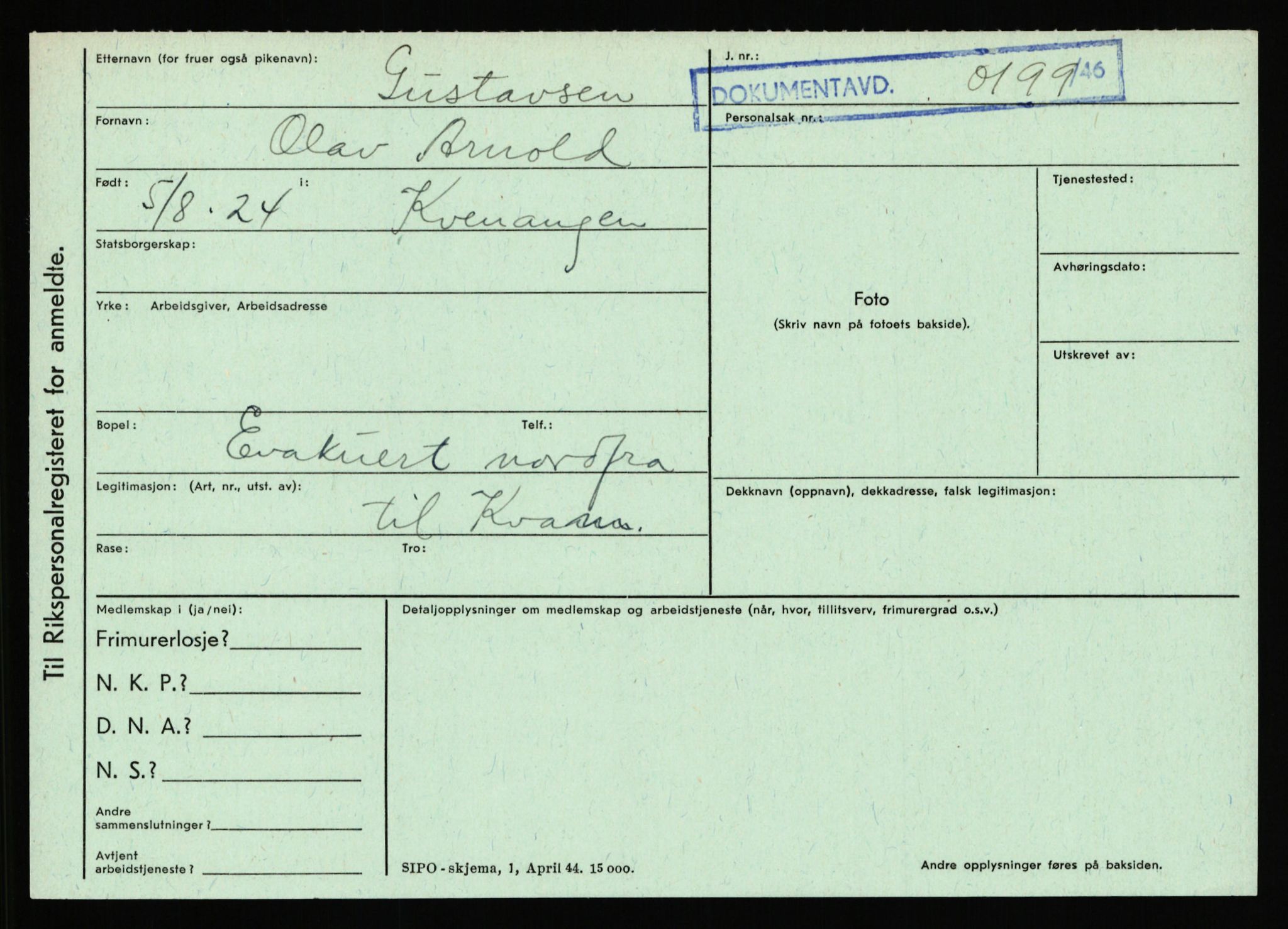 Statspolitiet - Hovedkontoret / Osloavdelingen, AV/RA-S-1329/C/Ca/L0005: Furali - Hamula, 1943-1945, p. 3302