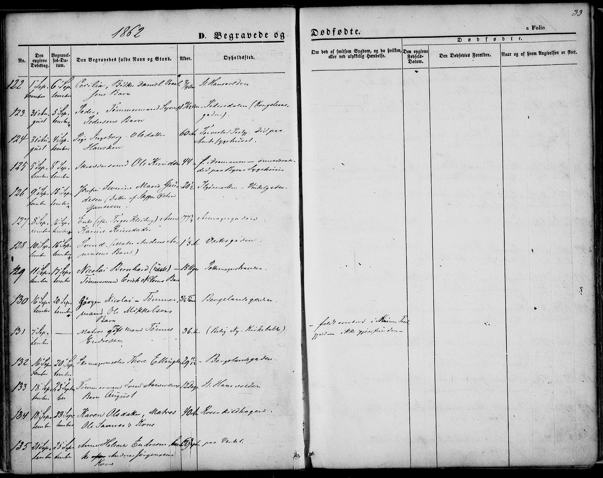 St. Petri sokneprestkontor, AV/SAST-A-101813/001/30/30BA/L0003: Parish register (official) no. A 3, 1861-1872, p. 33