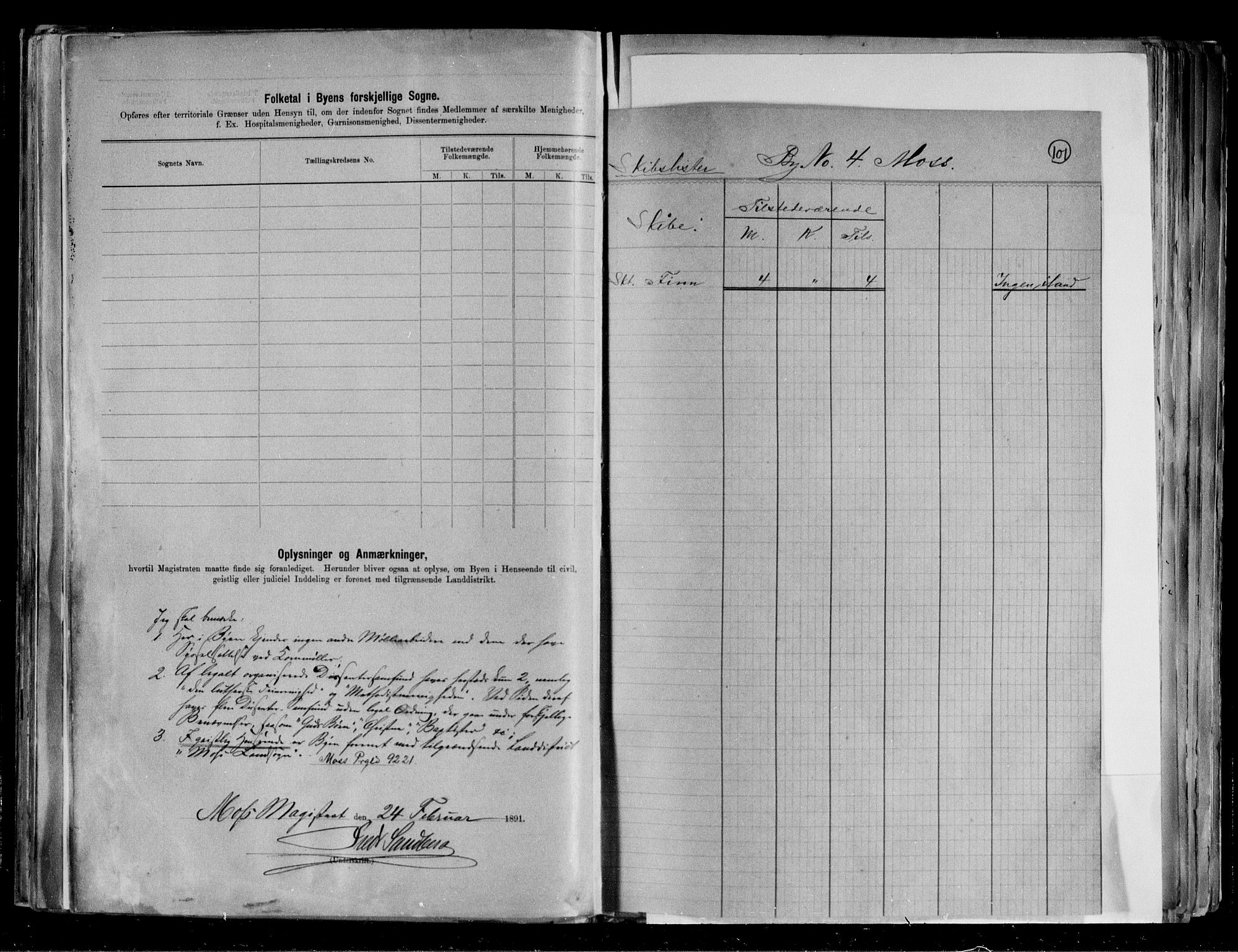 RA, 1891 census for 0104 Moss, 1891, p. 4