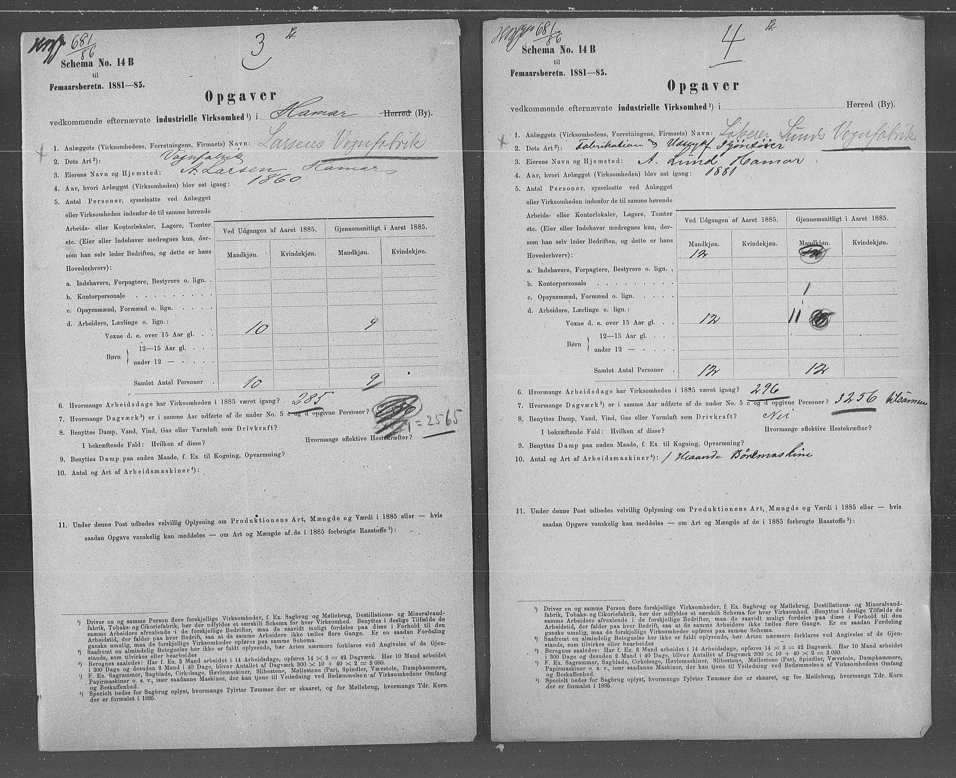 Statistisk sentralbyrå, Næringsøkonomiske emner, Generelt - Amtmennenes femårsberetninger, AV/RA-S-2233/F/Fa/L0067: --, 1885, p. 3