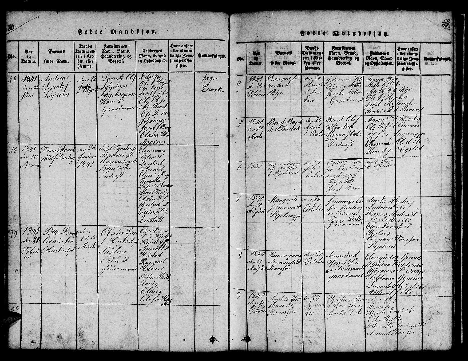 Ministerialprotokoller, klokkerbøker og fødselsregistre - Nord-Trøndelag, AV/SAT-A-1458/732/L0317: Parish register (copy) no. 732C01, 1816-1881, p. 80-81