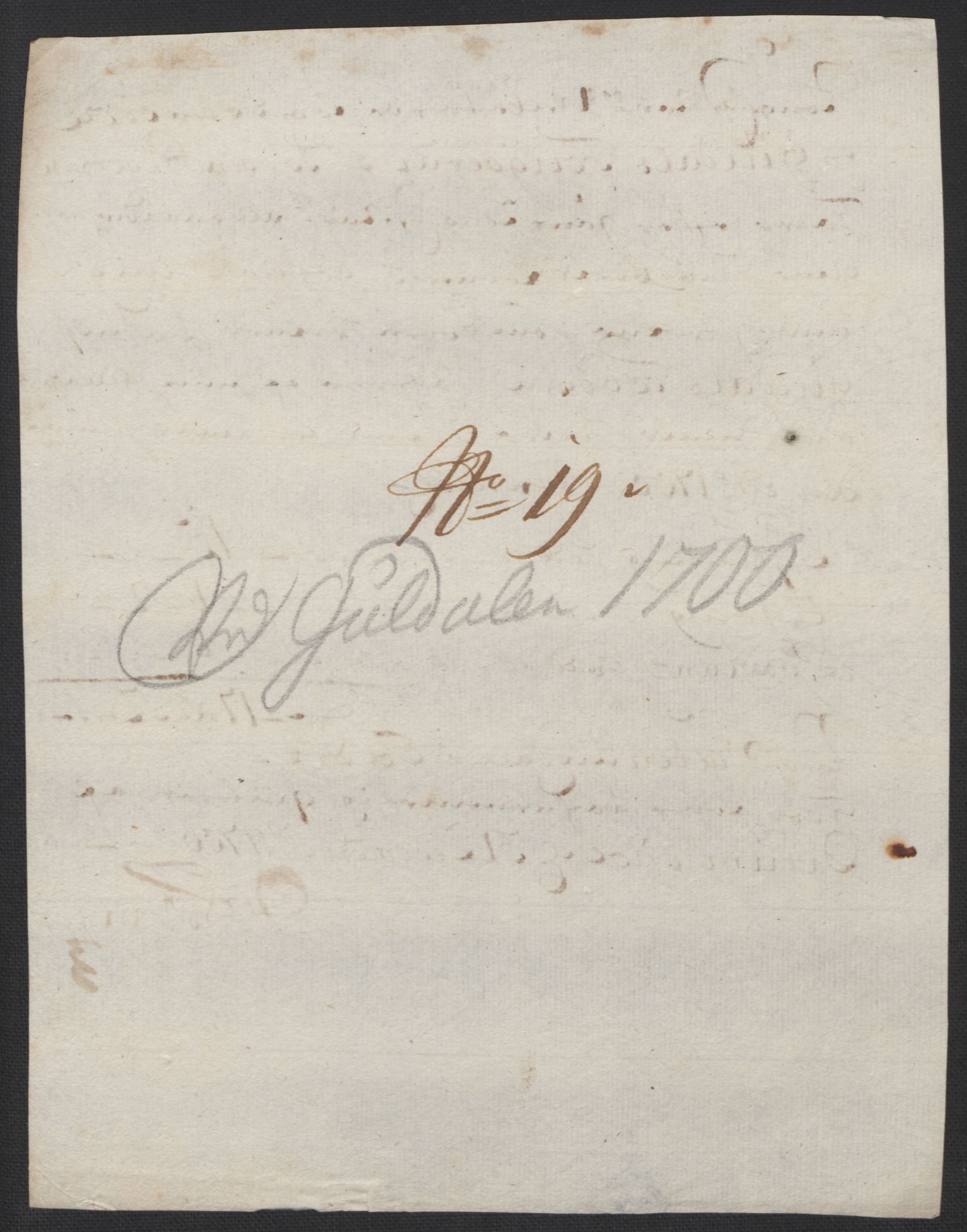 Rentekammeret inntil 1814, Reviderte regnskaper, Fogderegnskap, AV/RA-EA-4092/R60/L3950: Fogderegnskap Orkdal og Gauldal, 1700, p. 396