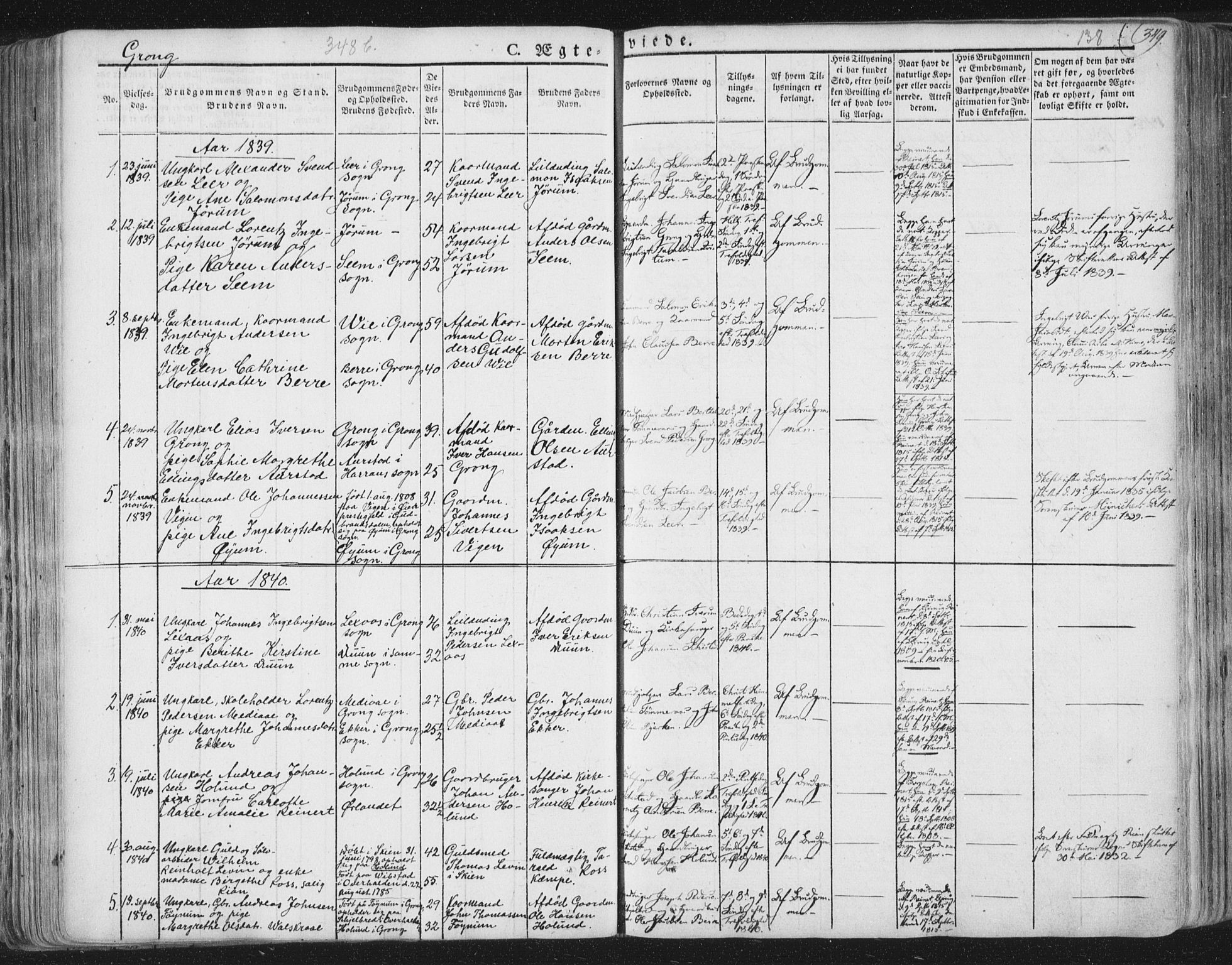 Ministerialprotokoller, klokkerbøker og fødselsregistre - Nord-Trøndelag, SAT/A-1458/758/L0513: Parish register (official) no. 758A02 /1, 1839-1868, p. 138