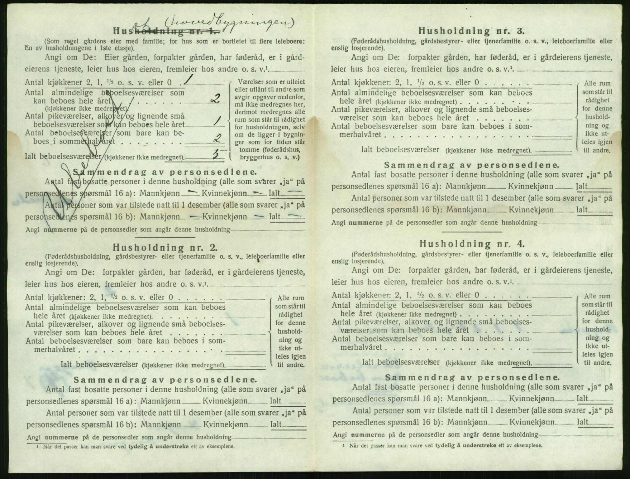 SAK, 1920 census for Tromøy, 1920, p. 788