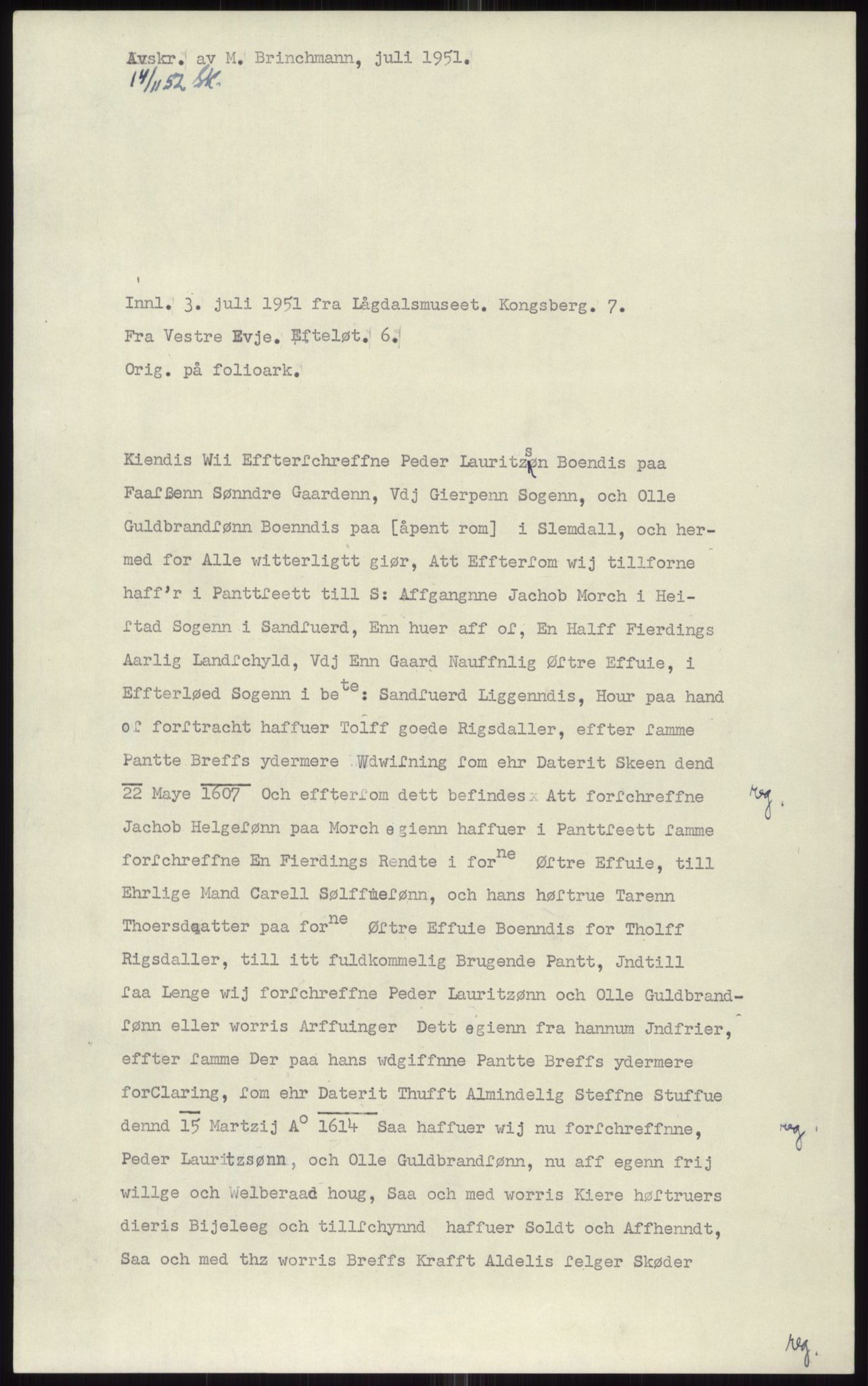 Samlinger til kildeutgivelse, Diplomavskriftsamlingen, AV/RA-EA-4053/H/Ha, p. 1100