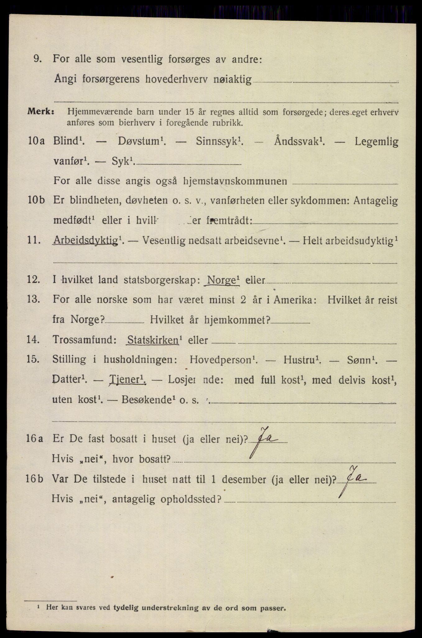 SAH, 1920 census for Åsnes, 1920, p. 3385