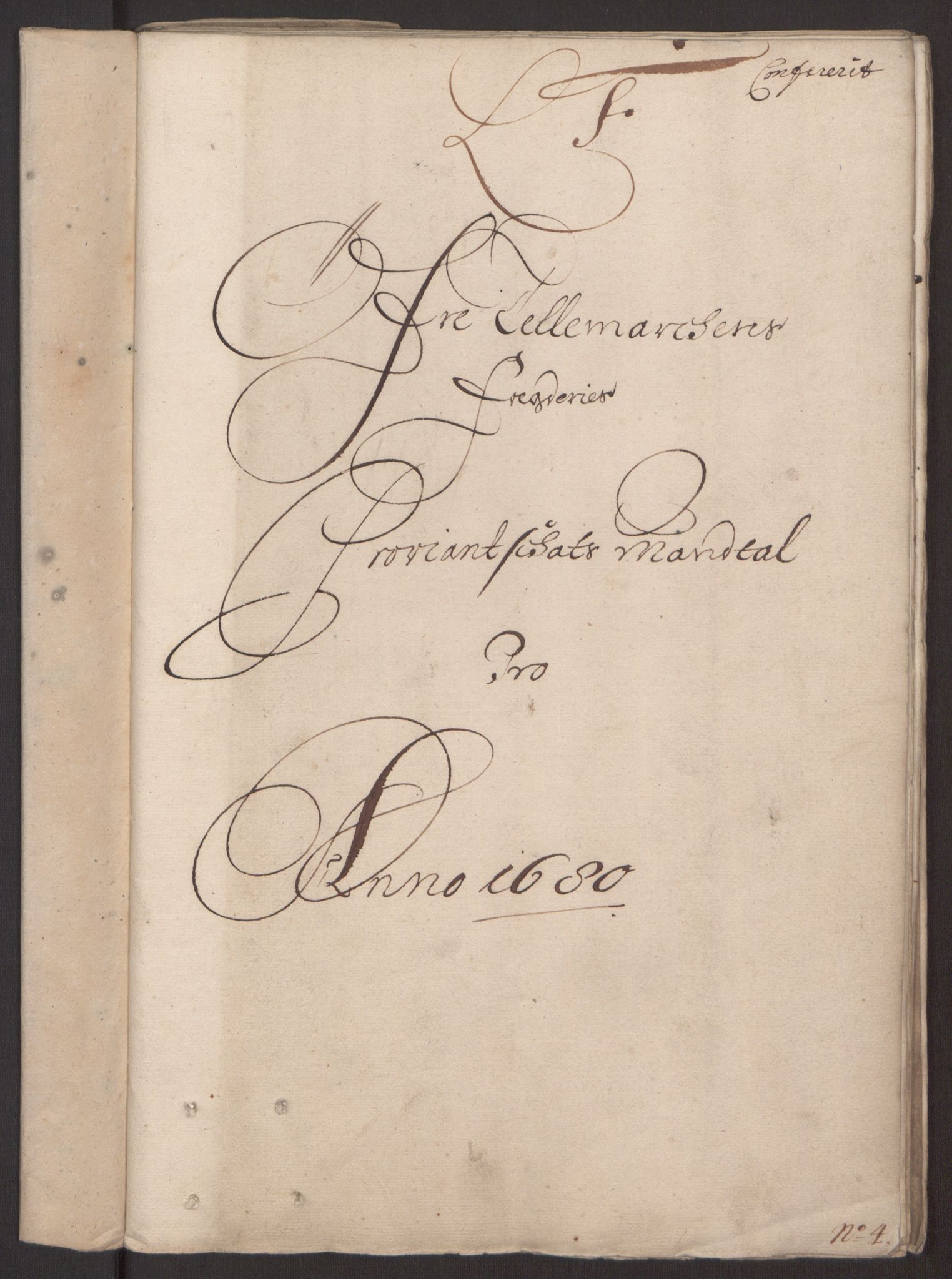 Rentekammeret inntil 1814, Reviderte regnskaper, Fogderegnskap, RA/EA-4092/R35/L2076: Fogderegnskap Øvre og Nedre Telemark, 1680-1684, p. 3