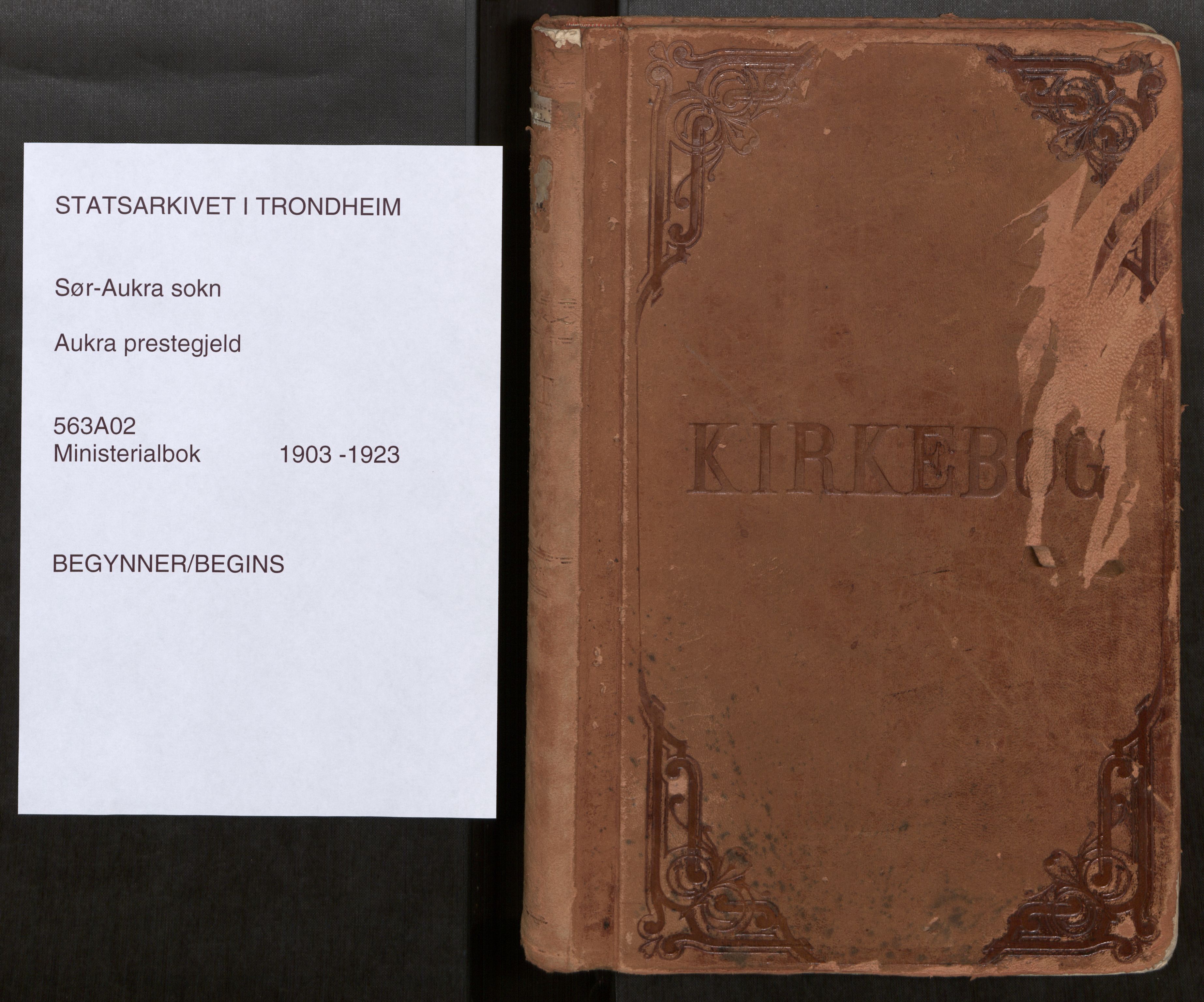 Ministerialprotokoller, klokkerbøker og fødselsregistre - Møre og Romsdal, SAT/A-1454/563/L0740: Parish register (official) no. 563A02, 1903-1923