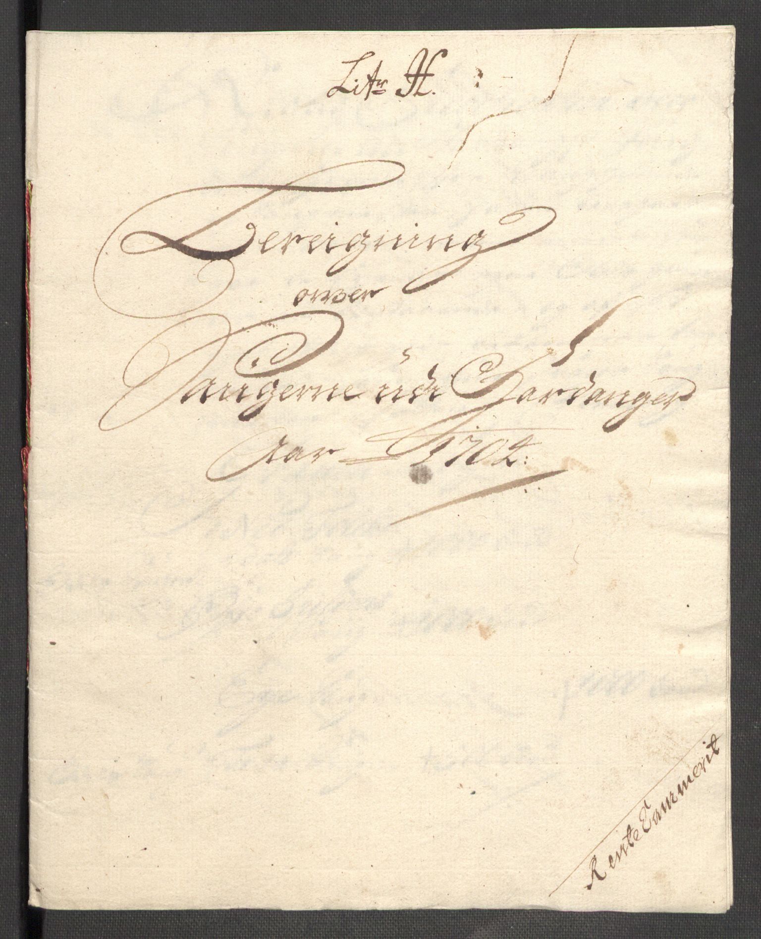 Rentekammeret inntil 1814, Reviderte regnskaper, Fogderegnskap, AV/RA-EA-4092/R48/L2982: Fogderegnskap Sunnhordland og Hardanger, 1704, p. 186